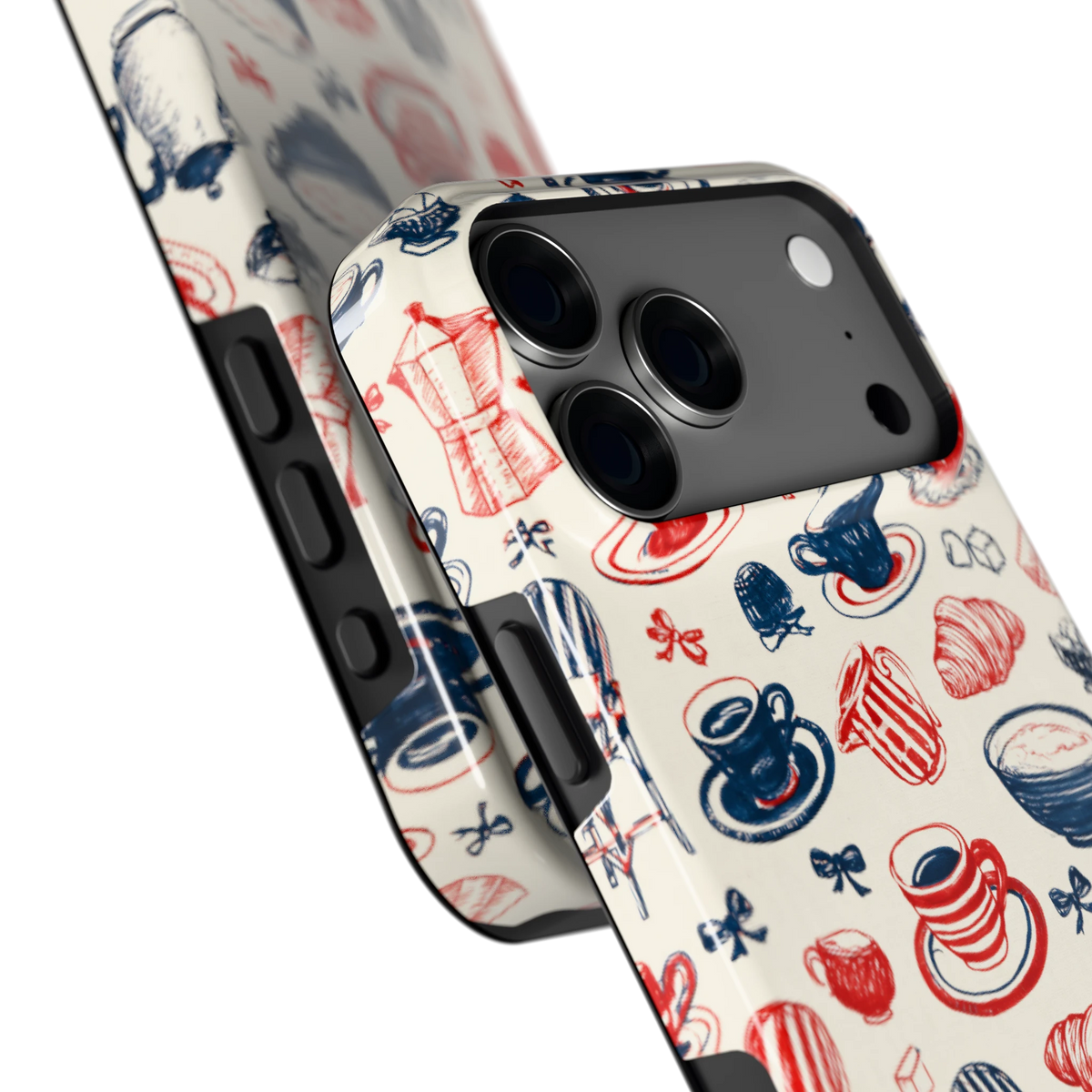 Café Tafel hoesje voor iPhone 18 Pro Max, close-up