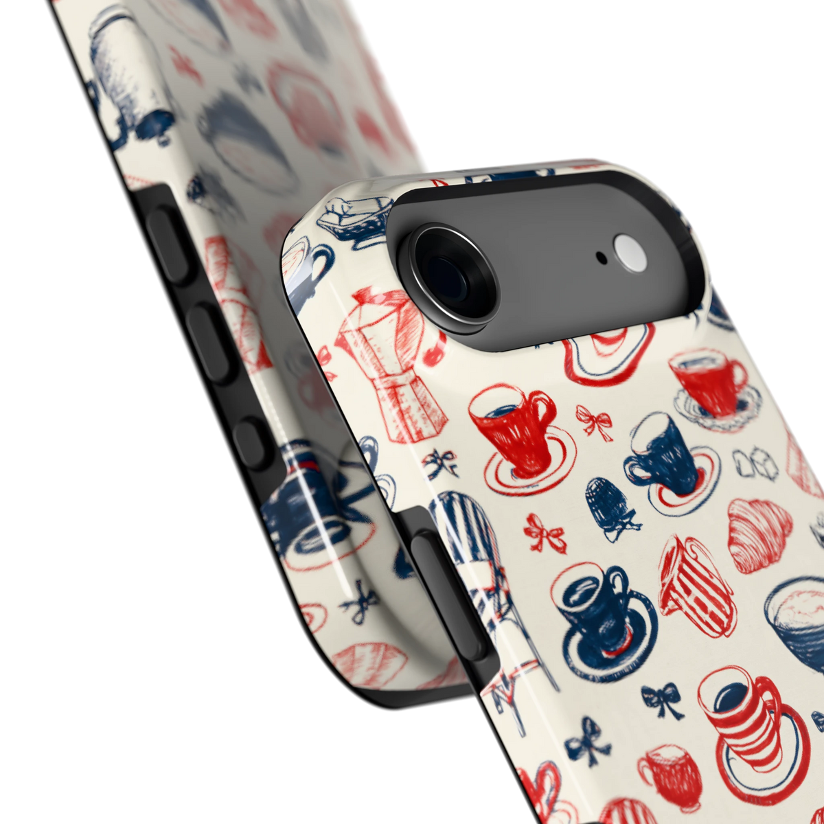 Café Tafel hoesje voor iPhone Air, close-up