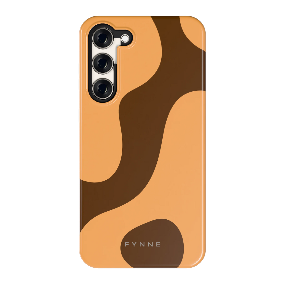 Karamel Vlekken hoesje voor Galaxy S23+, achterkant