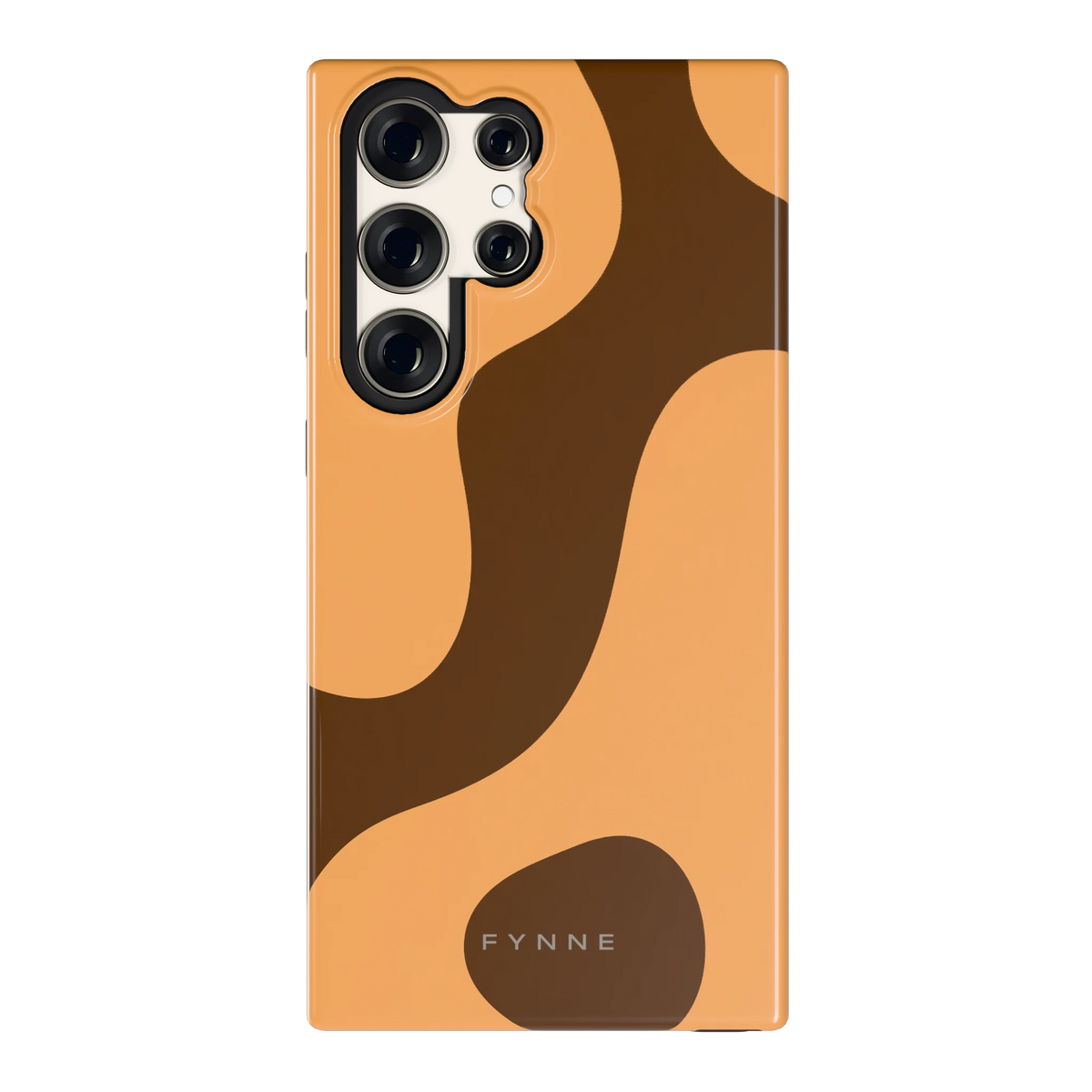 Karamel Vlekken hoesje voor Galaxy S23 Ultra, achterkant