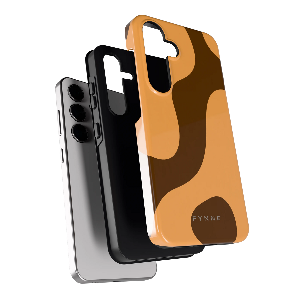 Karamel Vlekken hoesje voor Galaxy S24, los van de telefoon