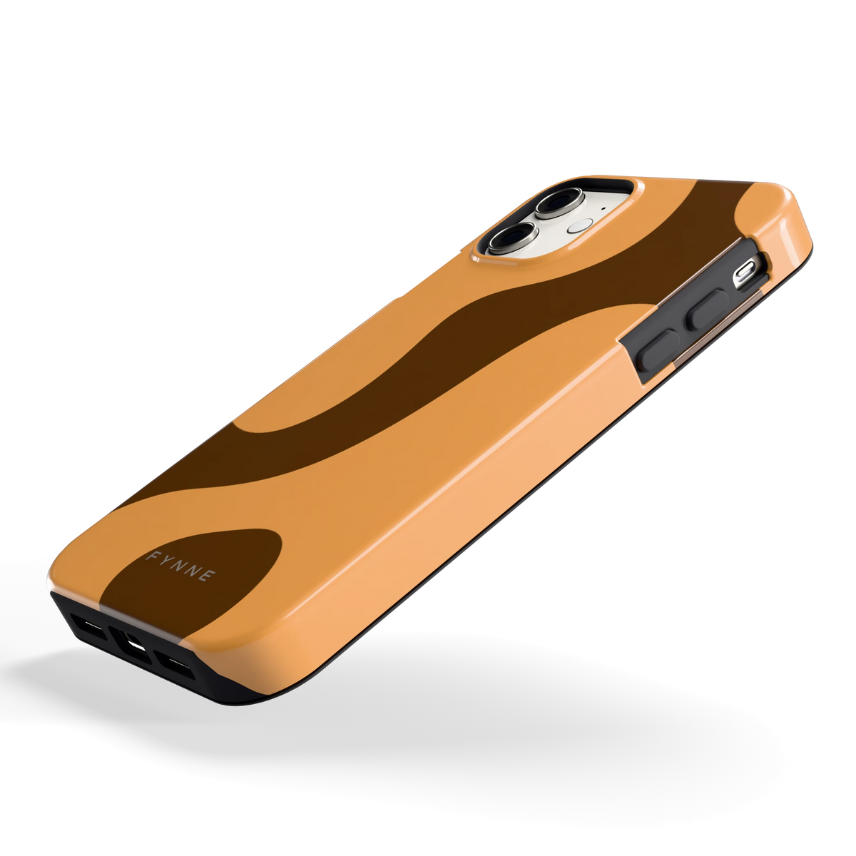 Karamel Vlekken hoesje voor iPhone 11, schuin