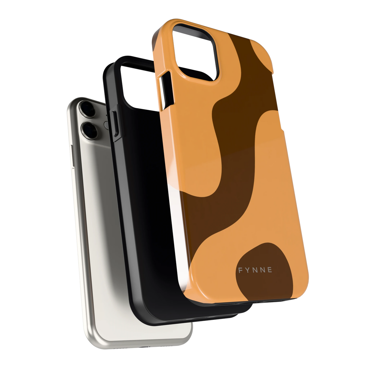 Karamel Vlekken hoesje voor iPhone 11, los van de telefoon
