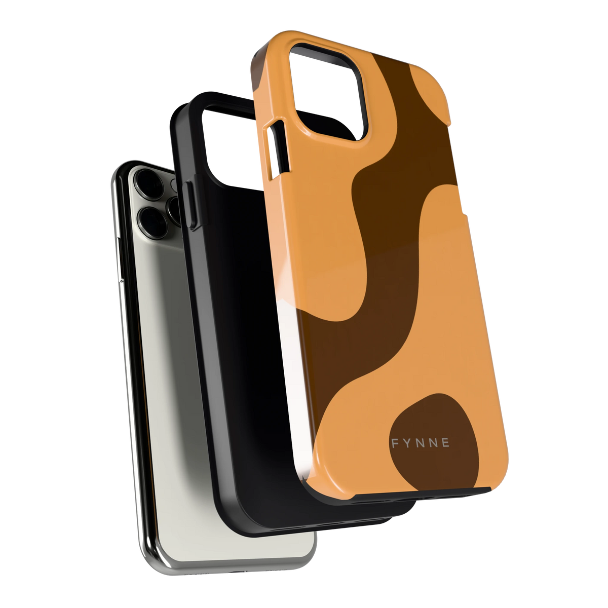 Karamel Vlekken hoesje voor iPhone 11 Pro, los van de telefoon