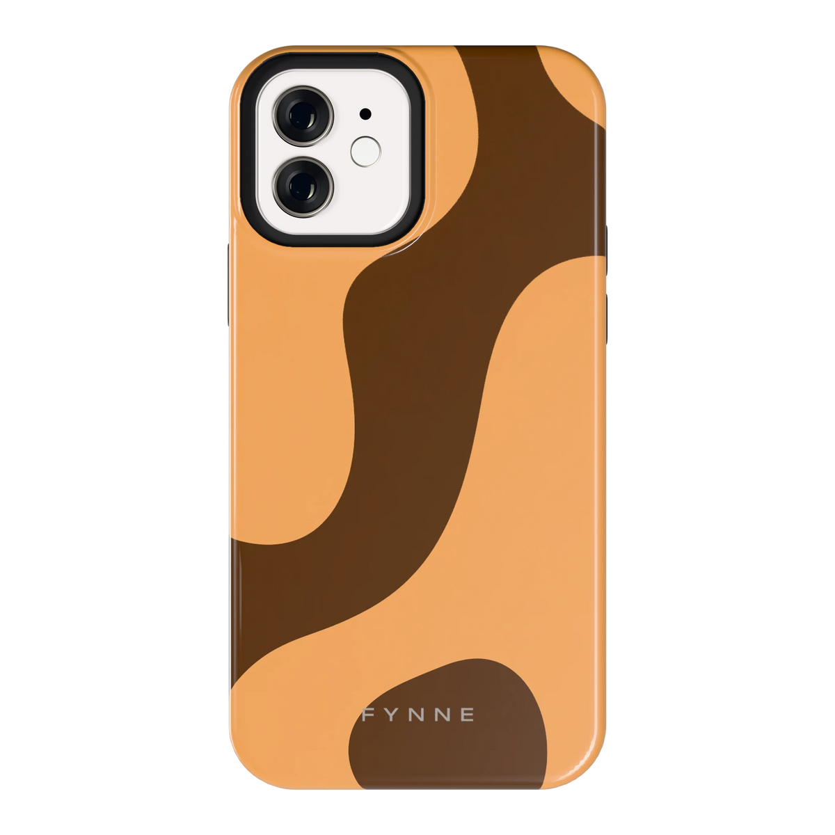Karamel Vlekken hoesje voor iPhone 12, achterkant