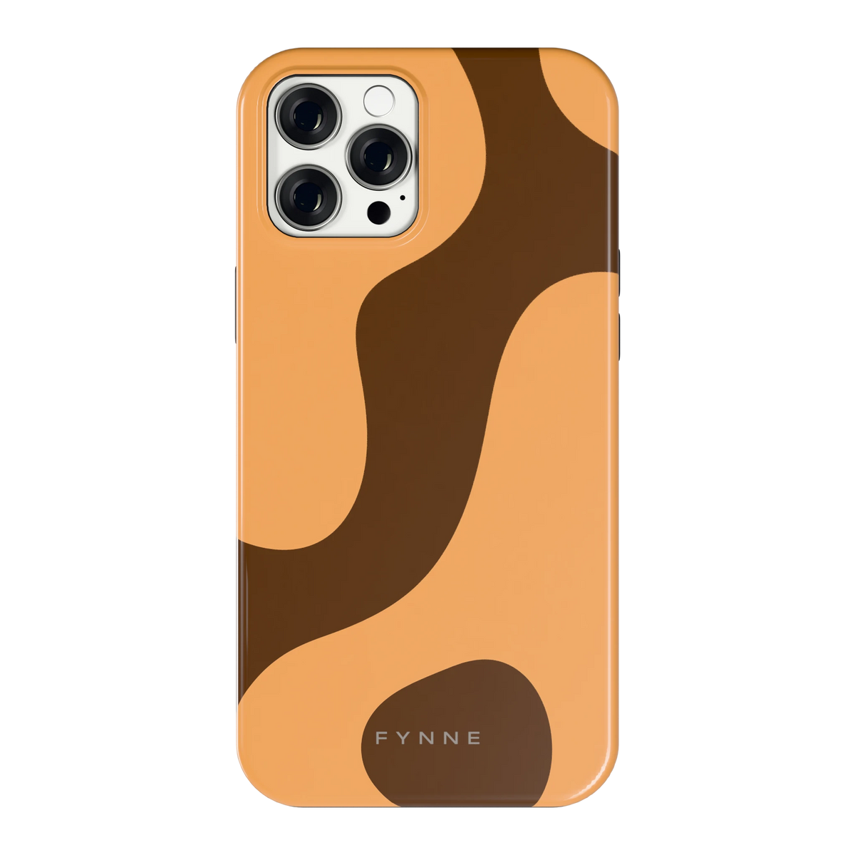Karamel Vlekken hoesje voor iPhone 12 Pro Max, achterkant