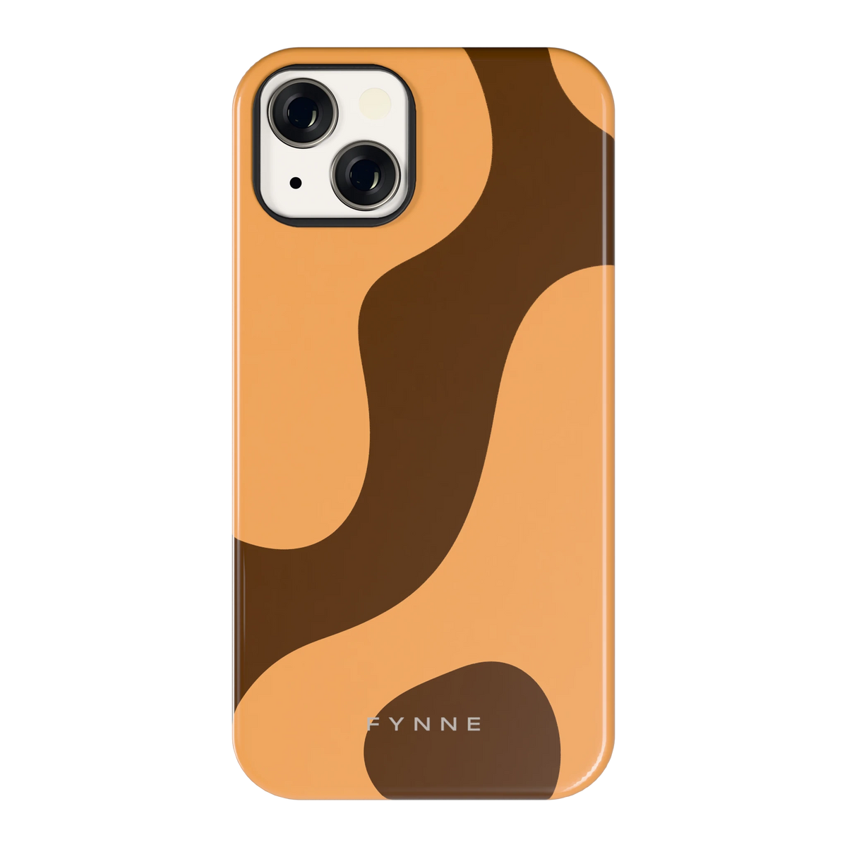Karamel Vlekken hoesje voor iPhone 13, achterkant