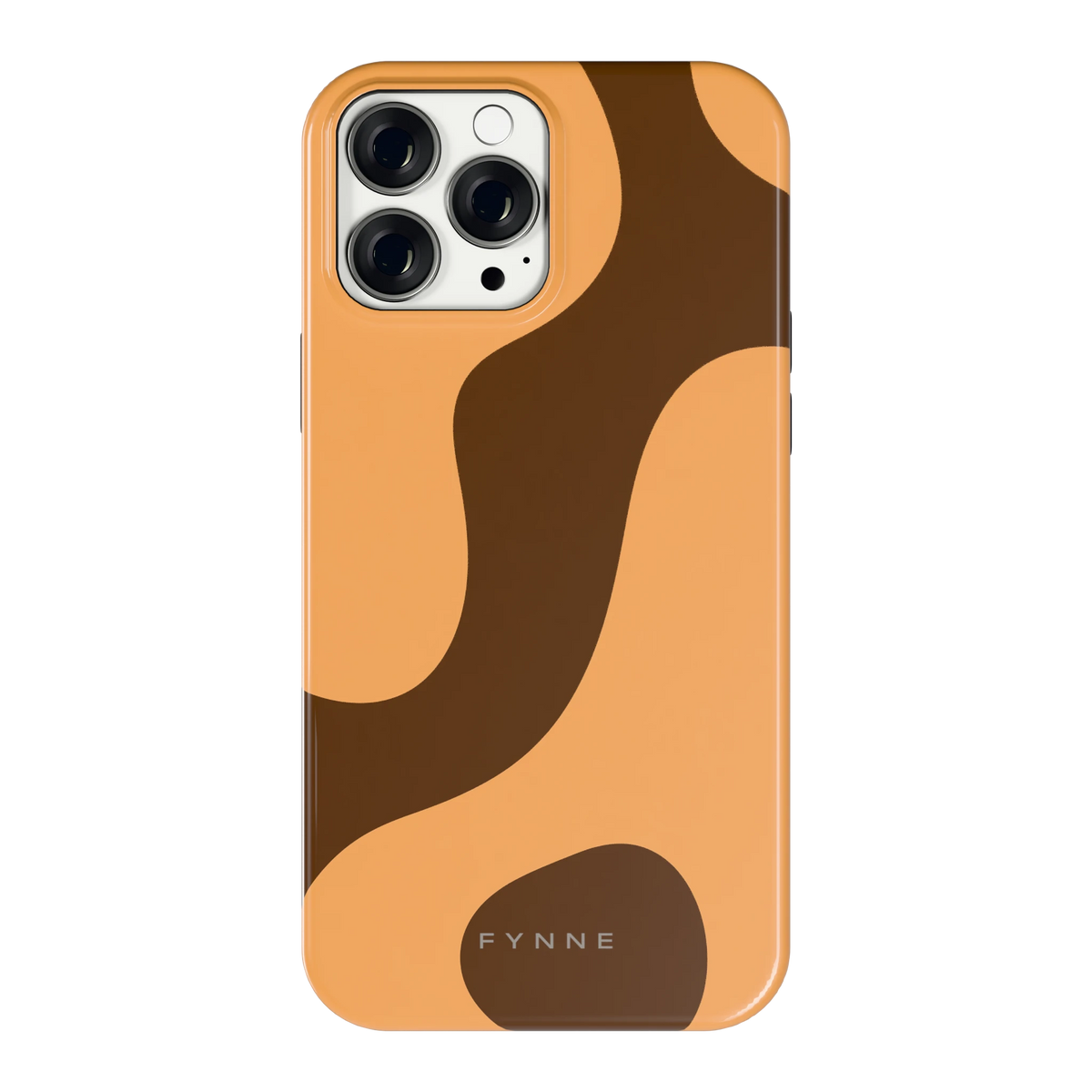 Karamel Vlekken hoesje voor iPhone 13 Pro Max, achterkant