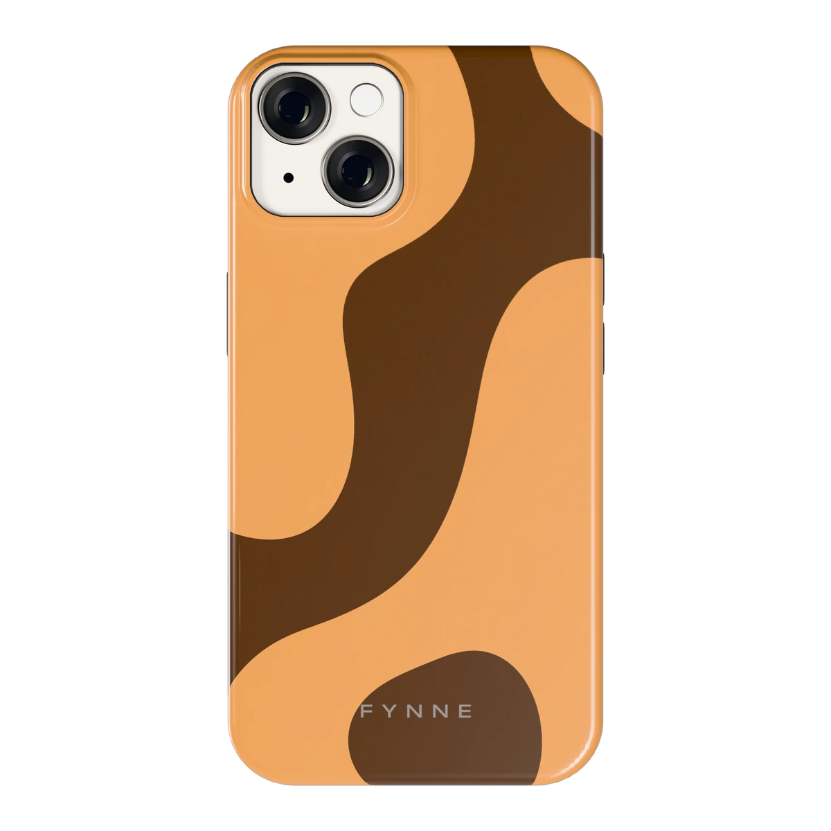 Karamel Vlekken hoesje voor iPhone 14, achterkant