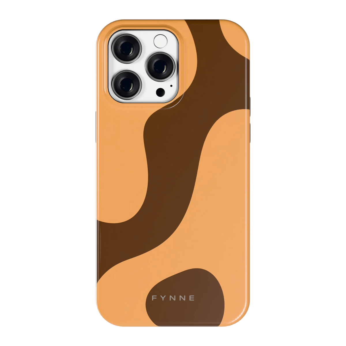 Karamel Vlekken hoesje voor iPhone 14 Pro Max, achterkant