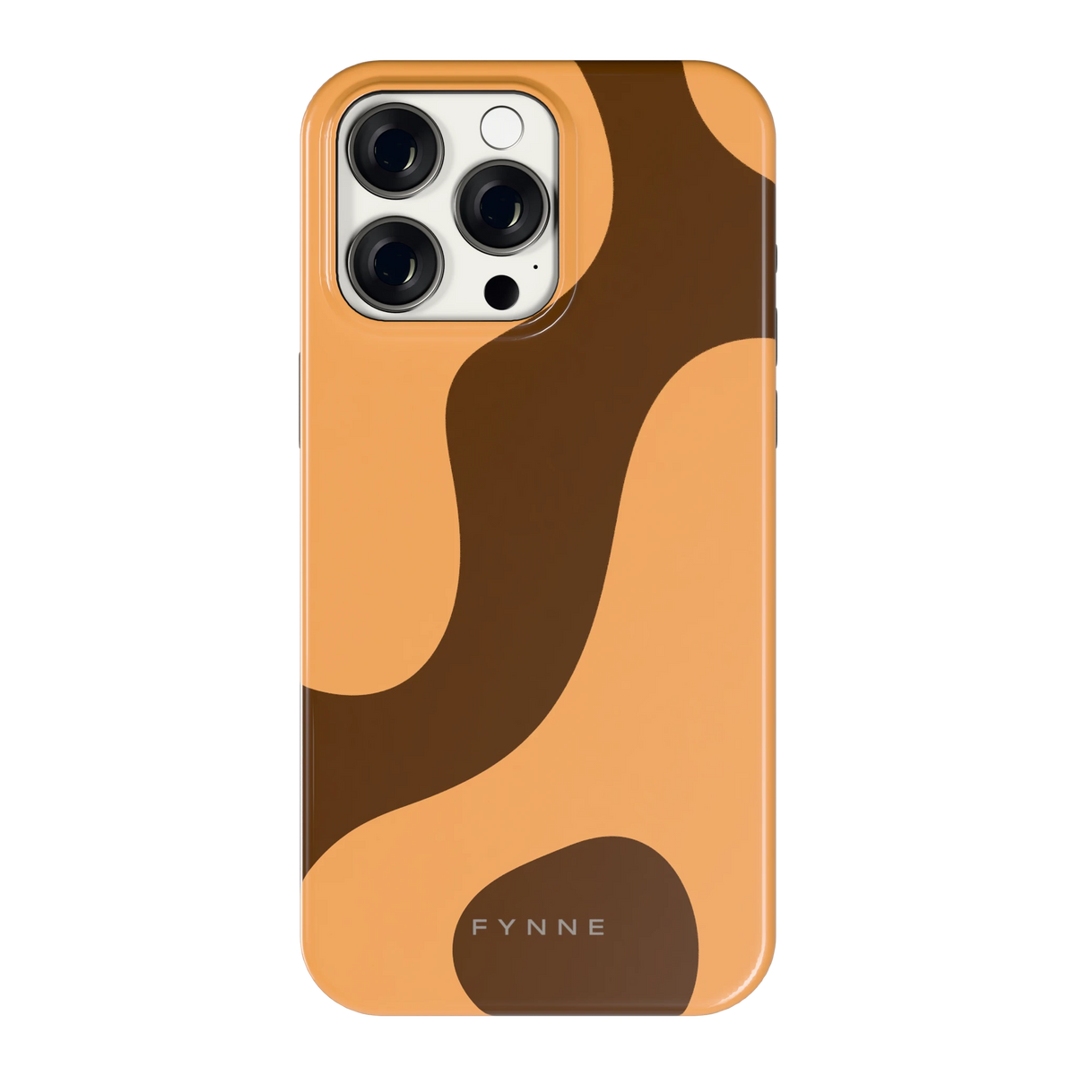 Karamel Vlekken hoesje voor iPhone 15 Pro Max, achterkant