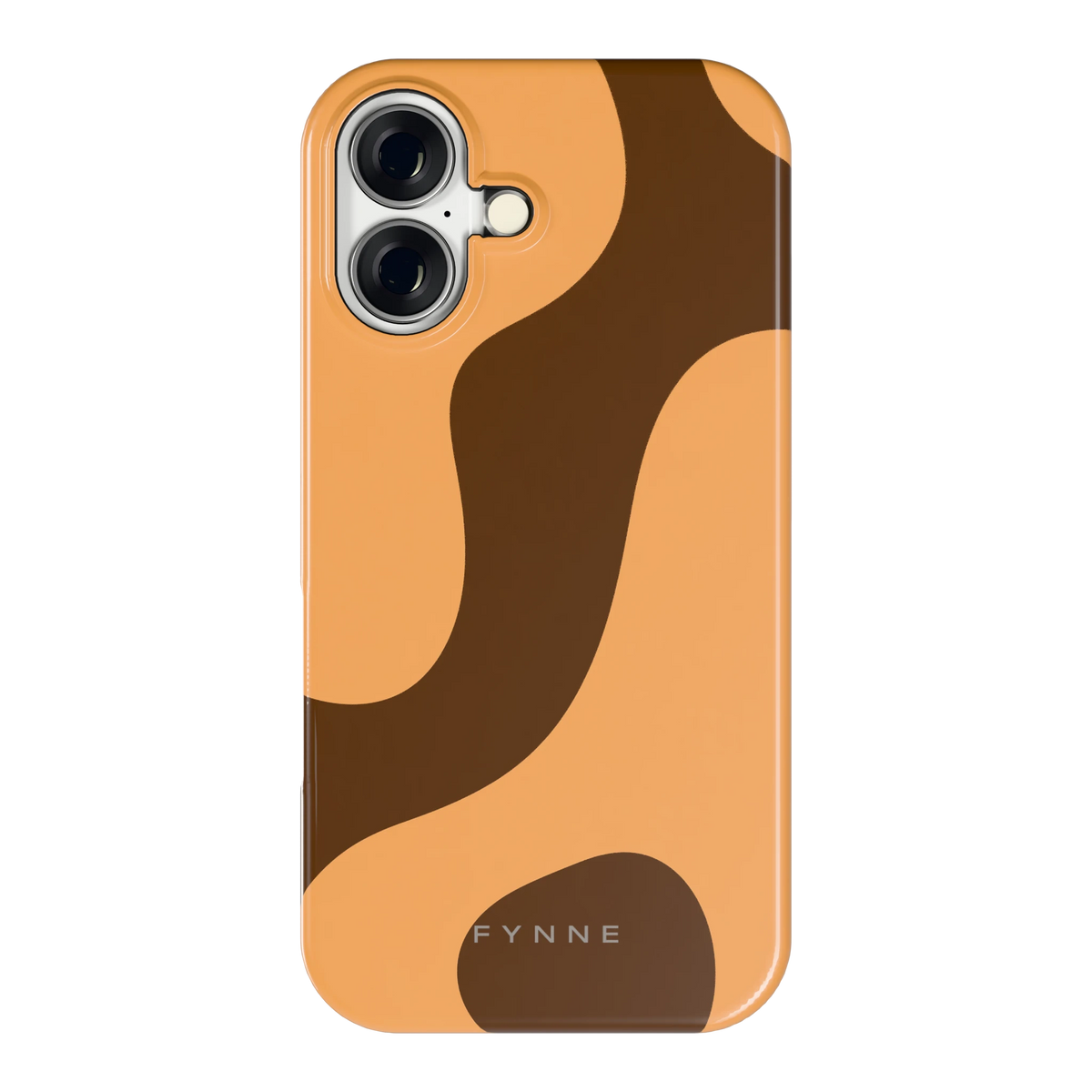 Karamel Vlekken hoesje voor iPhone 16, achterkant