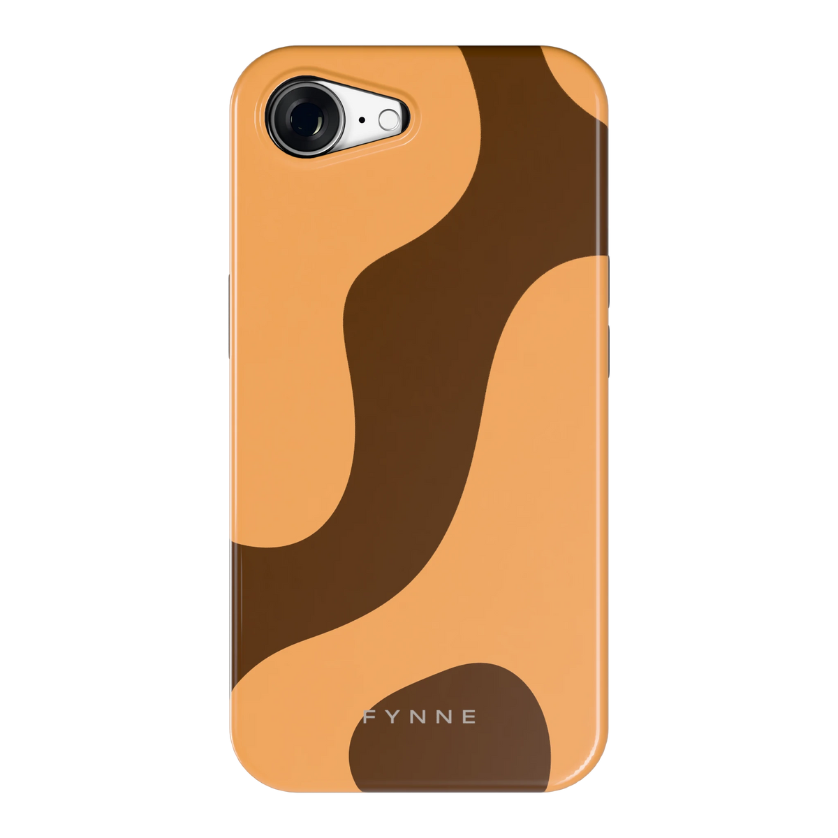 Karamel Vlekken hoesje voor iPhone 16e, achterkant