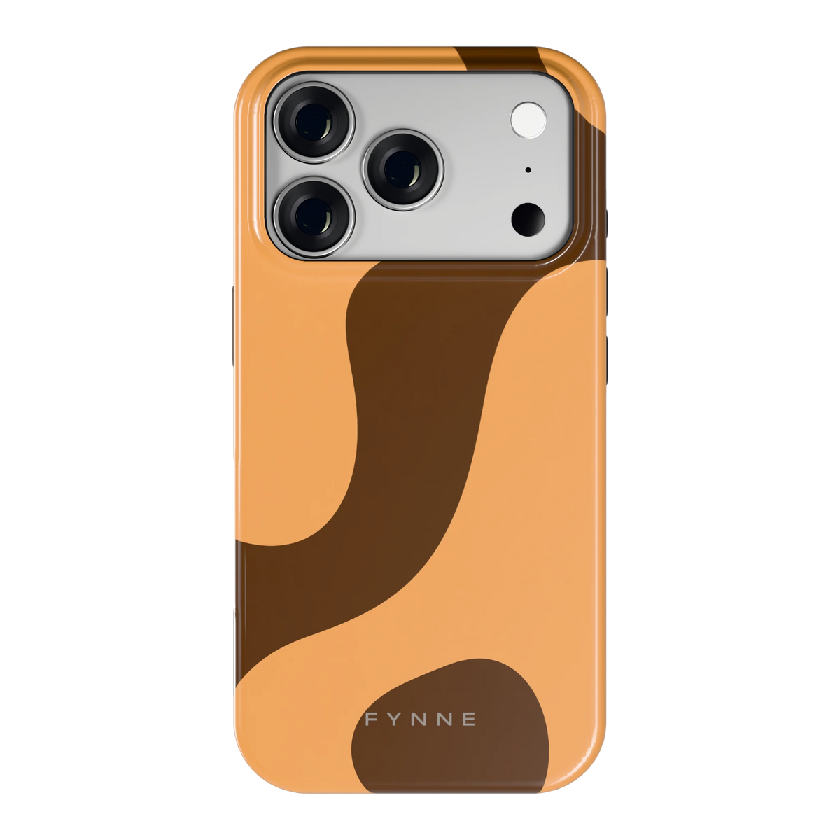 Karamel Vlekken hoesje voor iPhone 18 Pro, achterkant