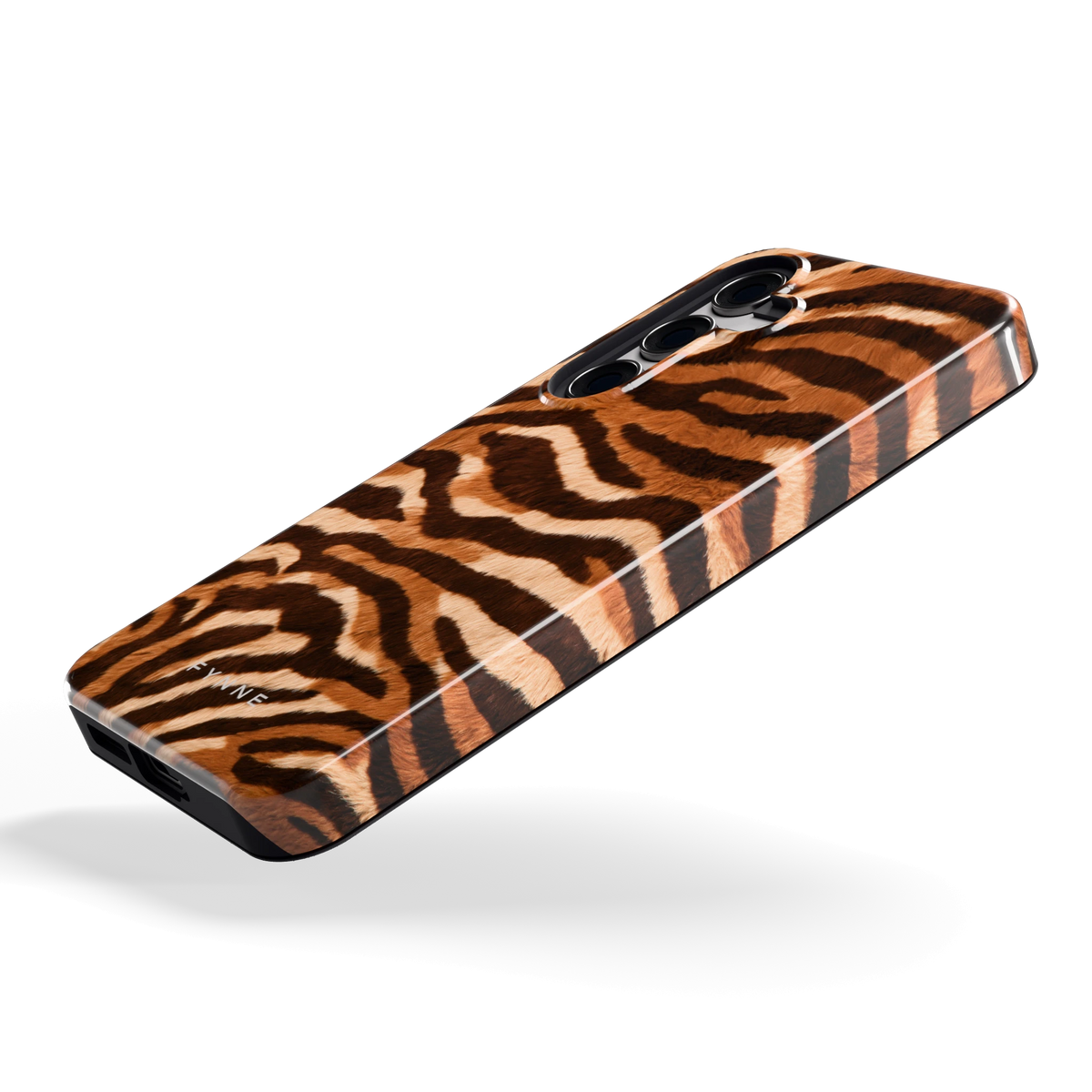 Caramel Zebra hoesje voor Galaxy S24, schuin