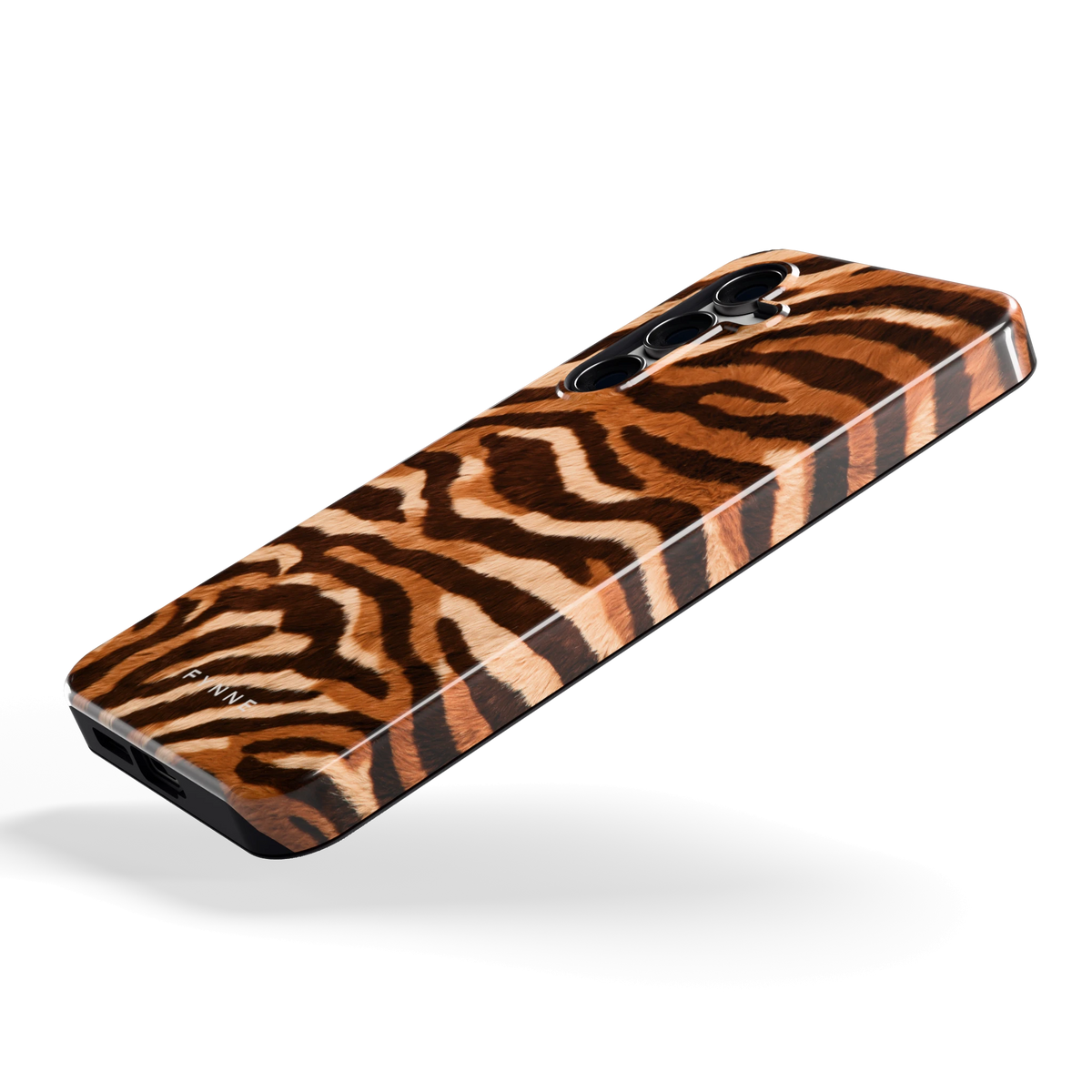Caramel Zebra hoesje voor Galaxy S24 FE, schuin
