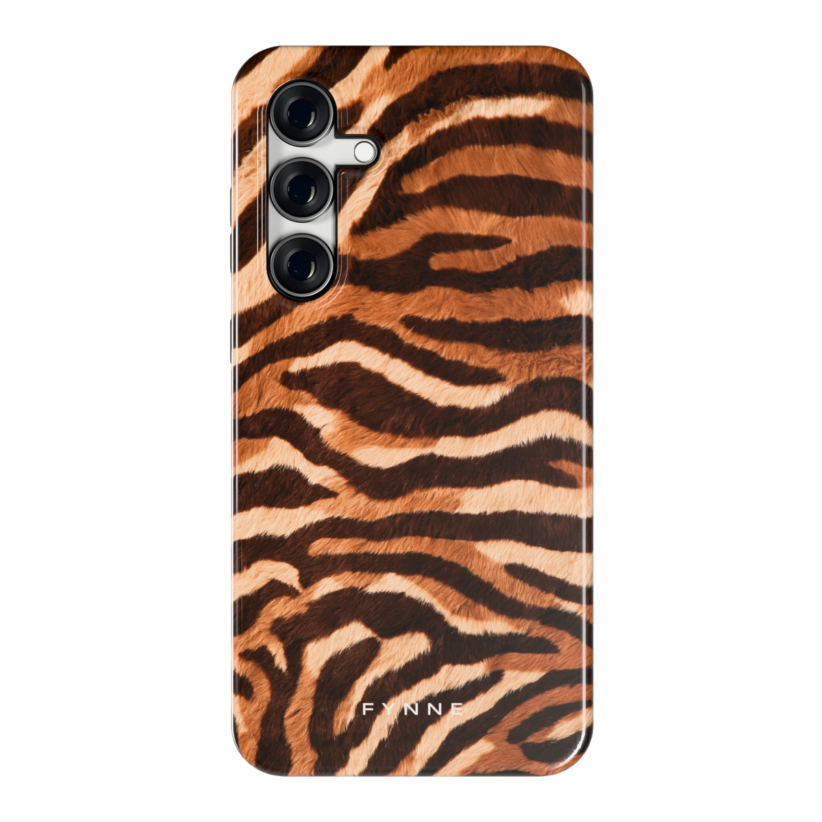 Caramel Zebra hoesje voor Galaxy S24 FE, achterkant