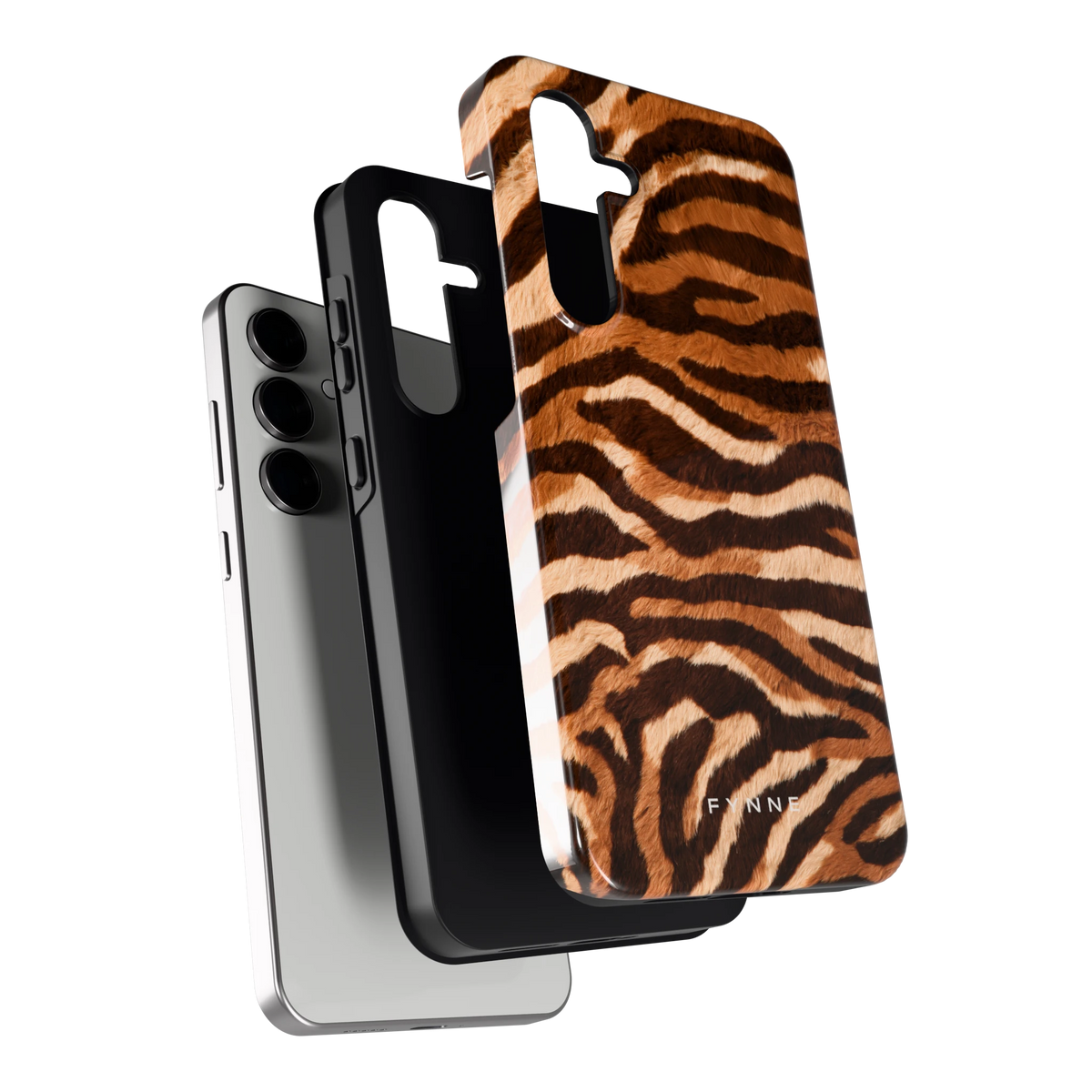 Caramel Zebra hoesje voor Galaxy S24 FE, los van de telefoon