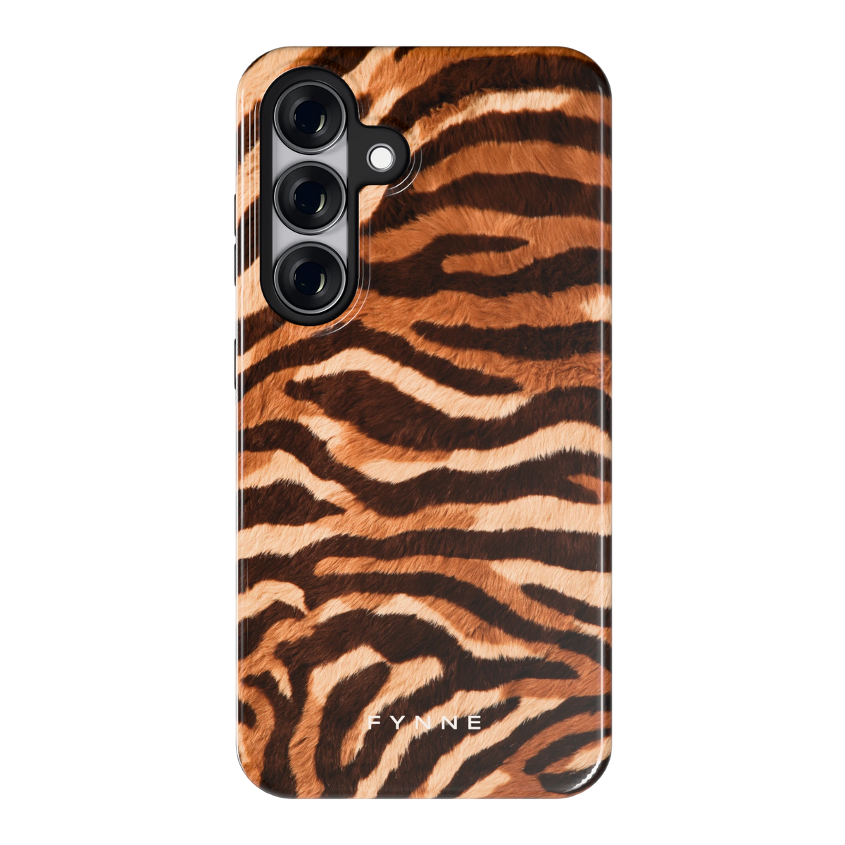 Caramel Zebra hoesje voor Galaxy S25, achterkant