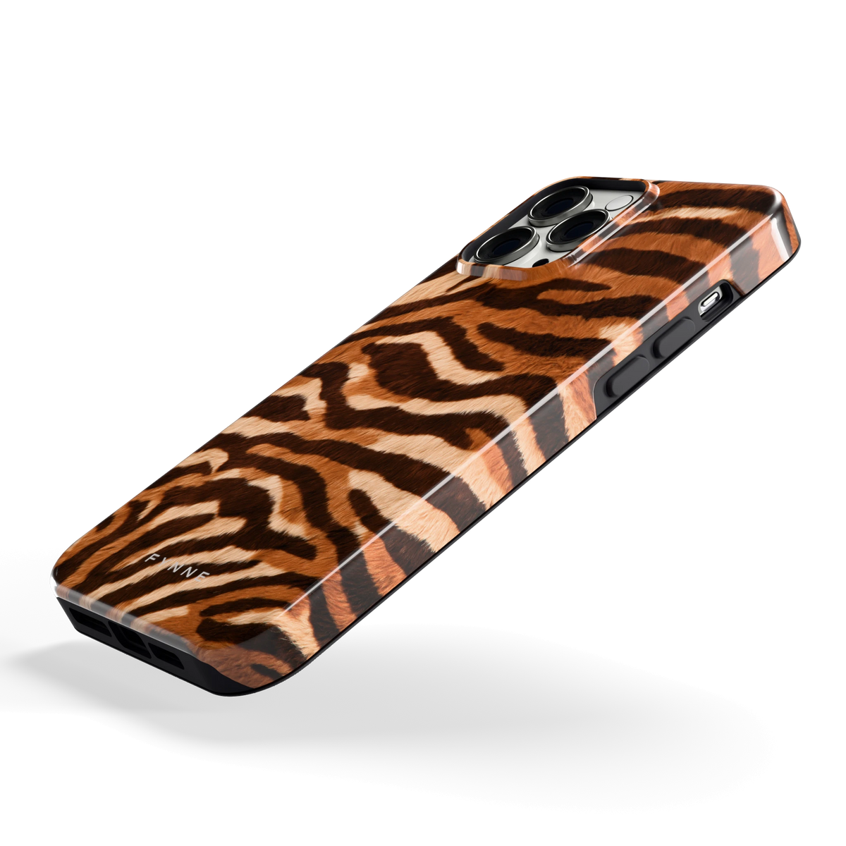 Caramel Zebra hoesje voor iPhone 13 Pro Max, schuin