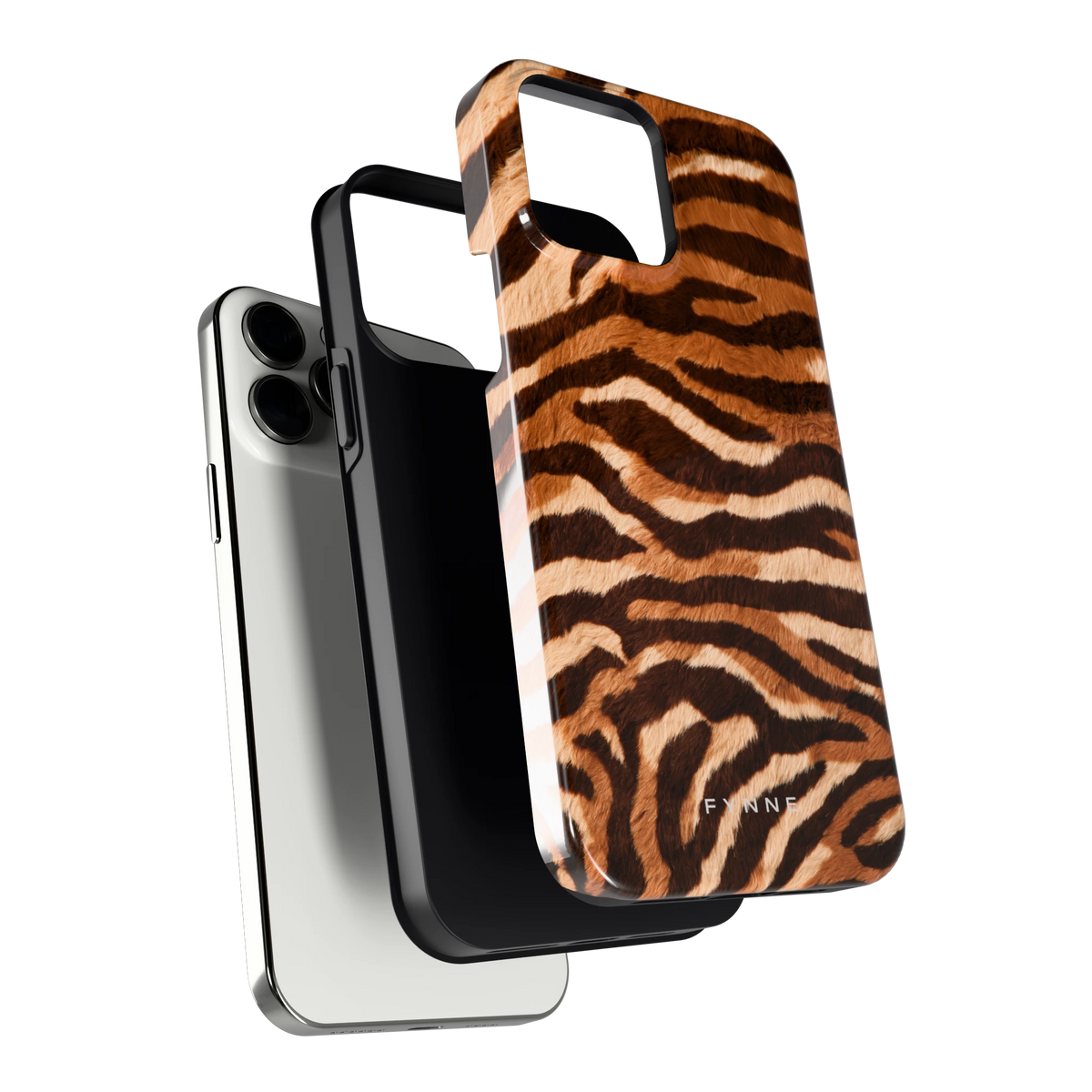 Caramel Zebra hoesje voor iPhone 13 Pro Max, los van de telefoon