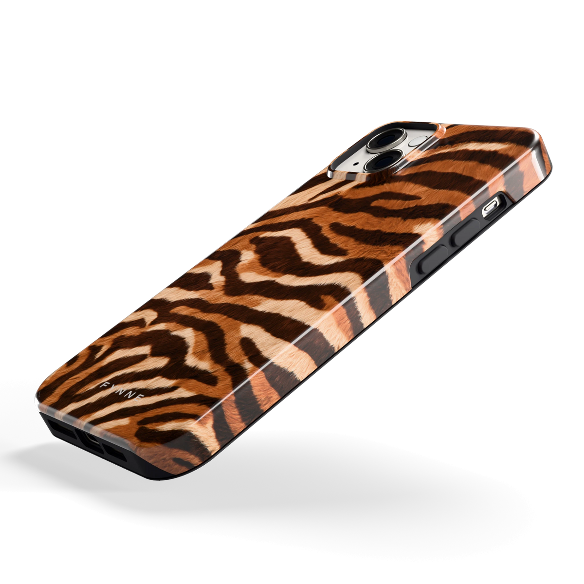 Caramel Zebra hoesje voor iPhone 14 Plus, schuin