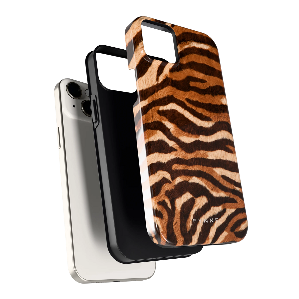 Caramel Zebra hoesje voor iPhone 14 Plus, los van de telefoon