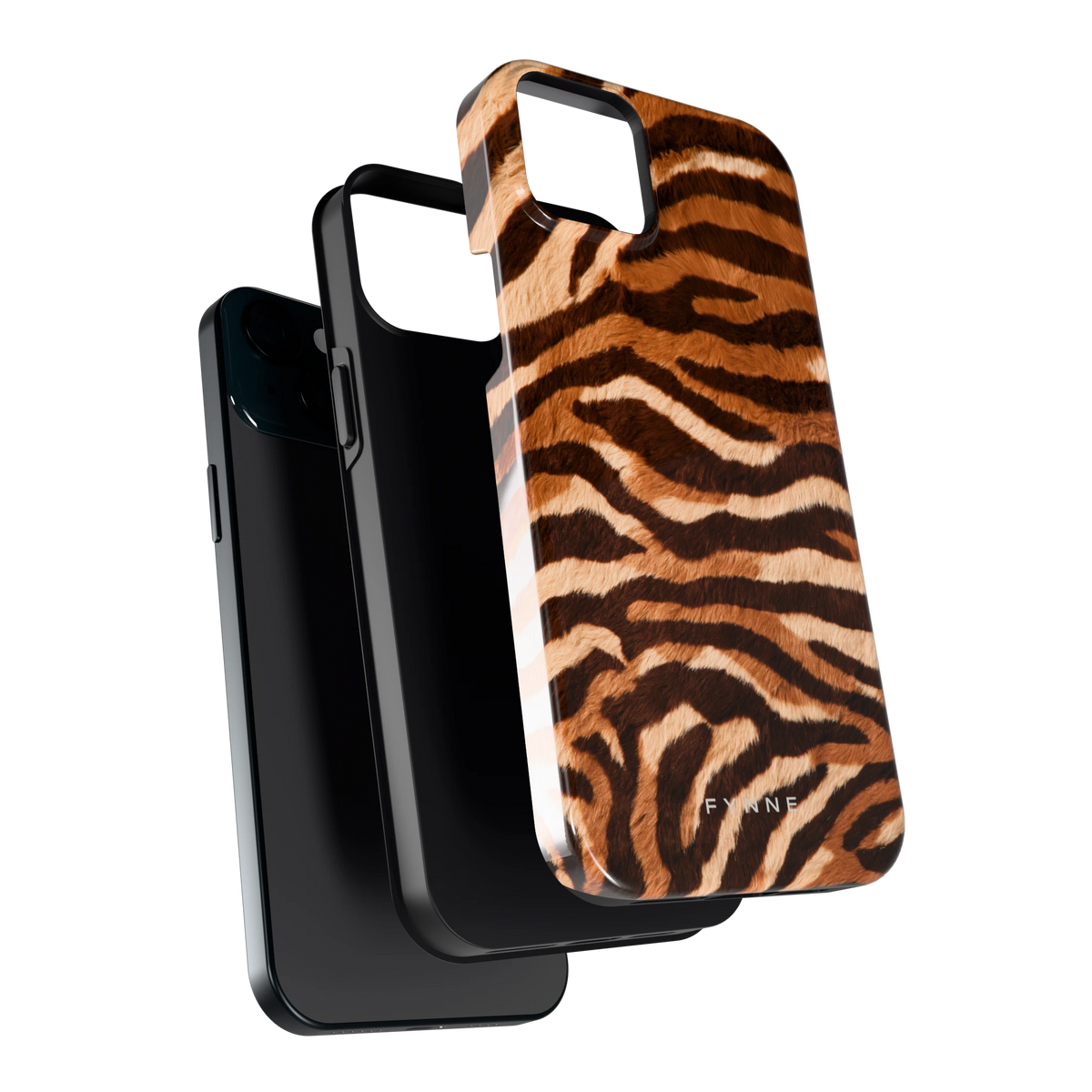 Caramel Zebra hoesje voor iPhone 15 Plus, los van de telefoon