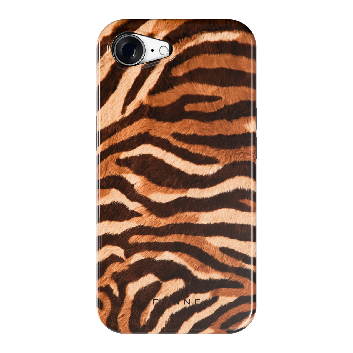 Caramel Zebra hoesje voor iPhone 16e, achterkant