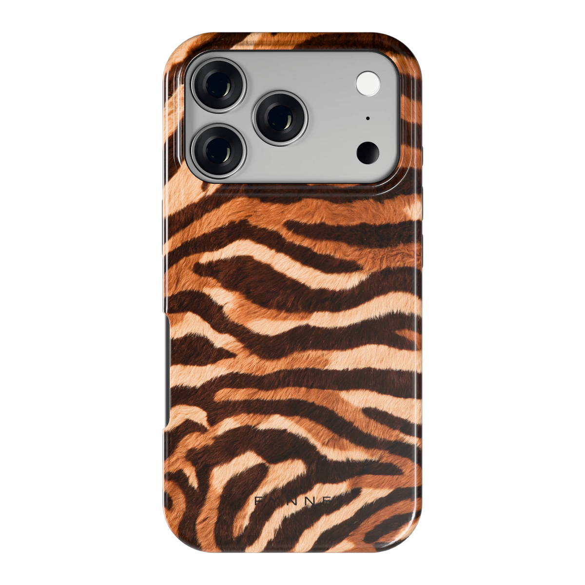 Caramel Zebra hoesje voor iPhone 17 Pro, achterkant