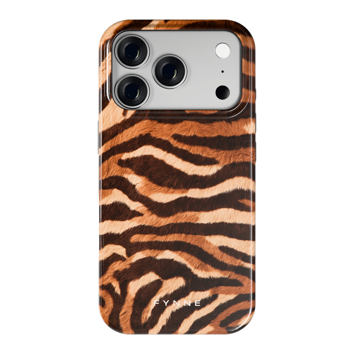 Caramel Zebra hoesje voor iPhone 18 Pro, achterkant