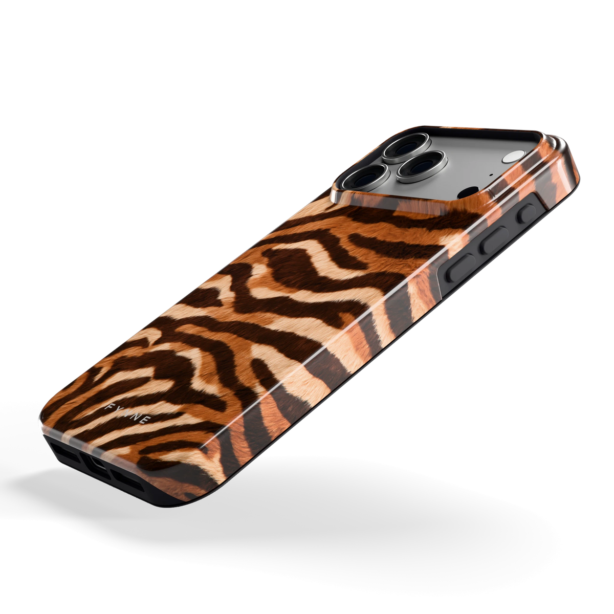 Caramel Zebra hoesje voor iPhone 18 Pro Max, schuin