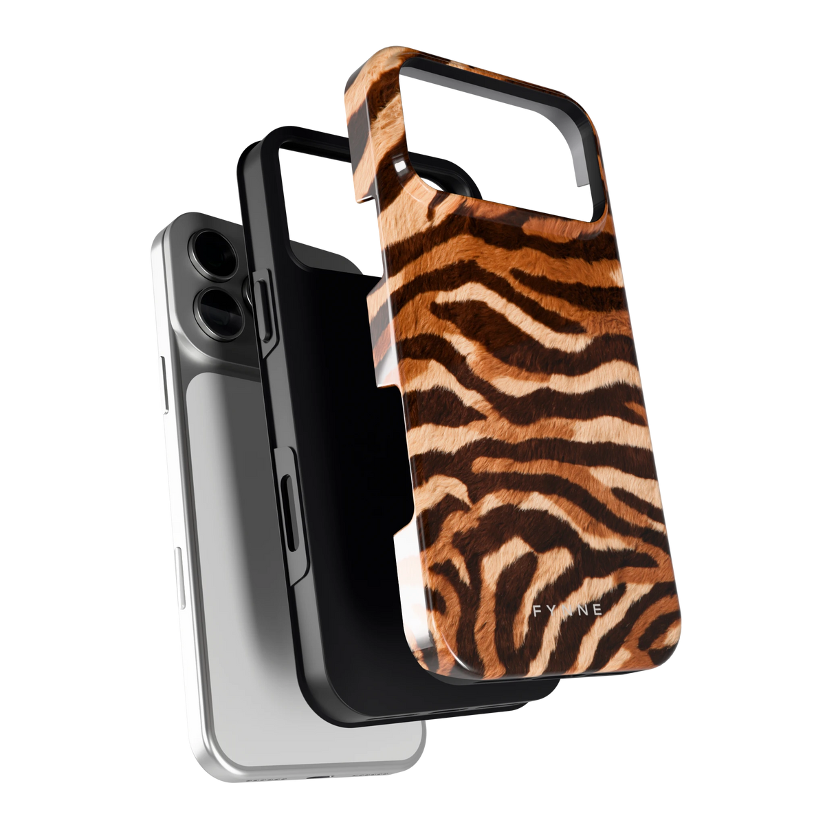 Caramel Zebra hoesje voor iPhone 18 Pro Max, los van de telefoon