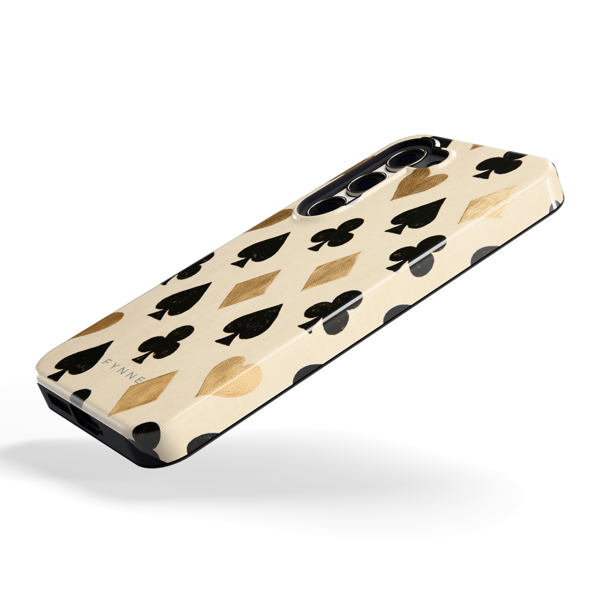 Kaartsymbolen hoesje voor Galaxy S23, schuin