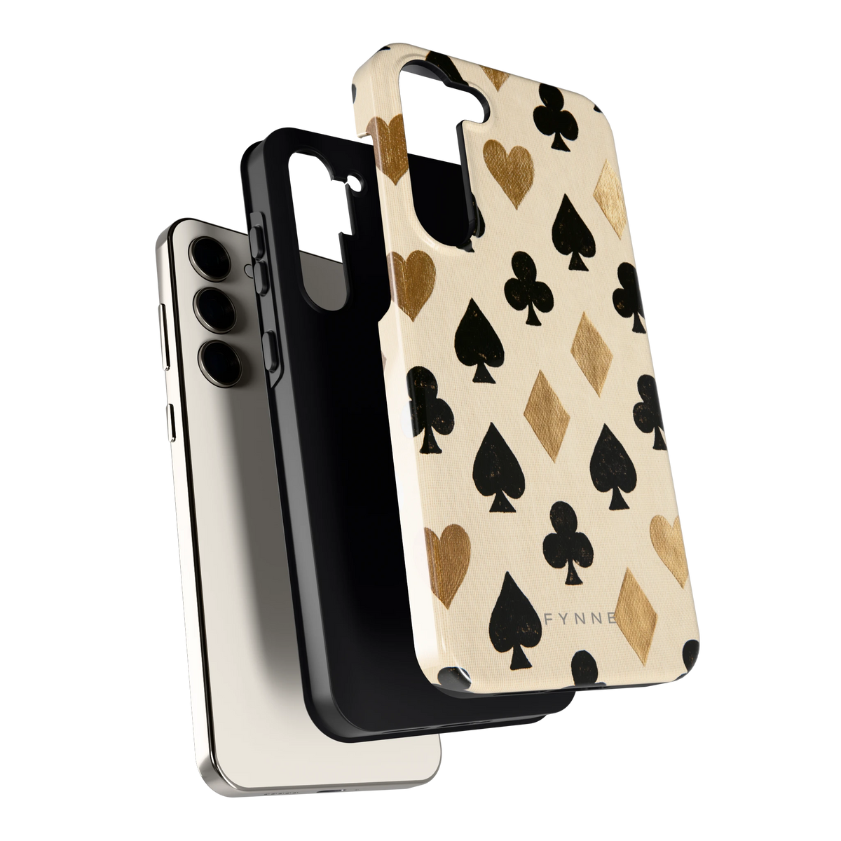 Kaartsymbolen hoesje voor Galaxy S23+, los van de telefoon