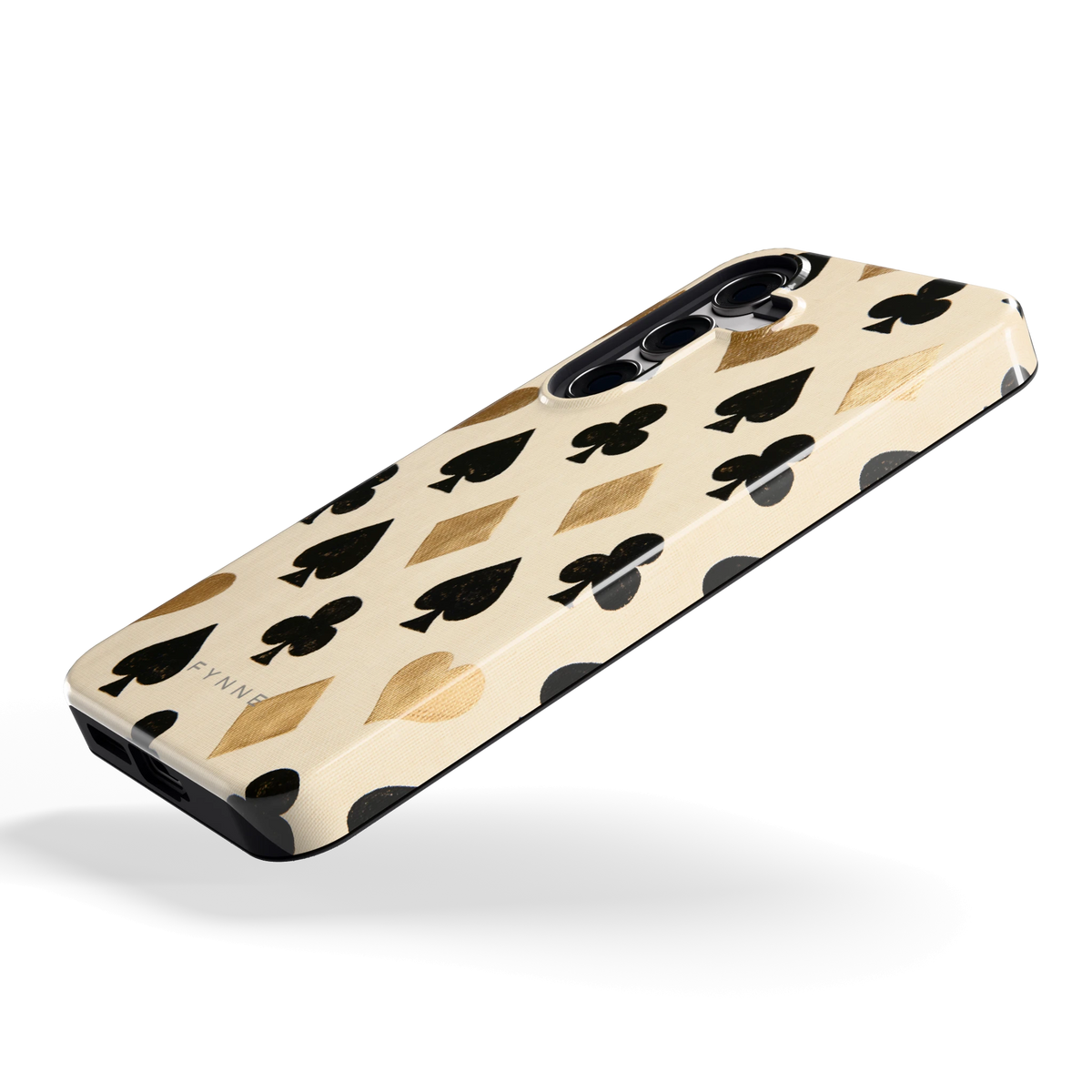 Kaartsymbolen hoesje voor Galaxy S24, schuin