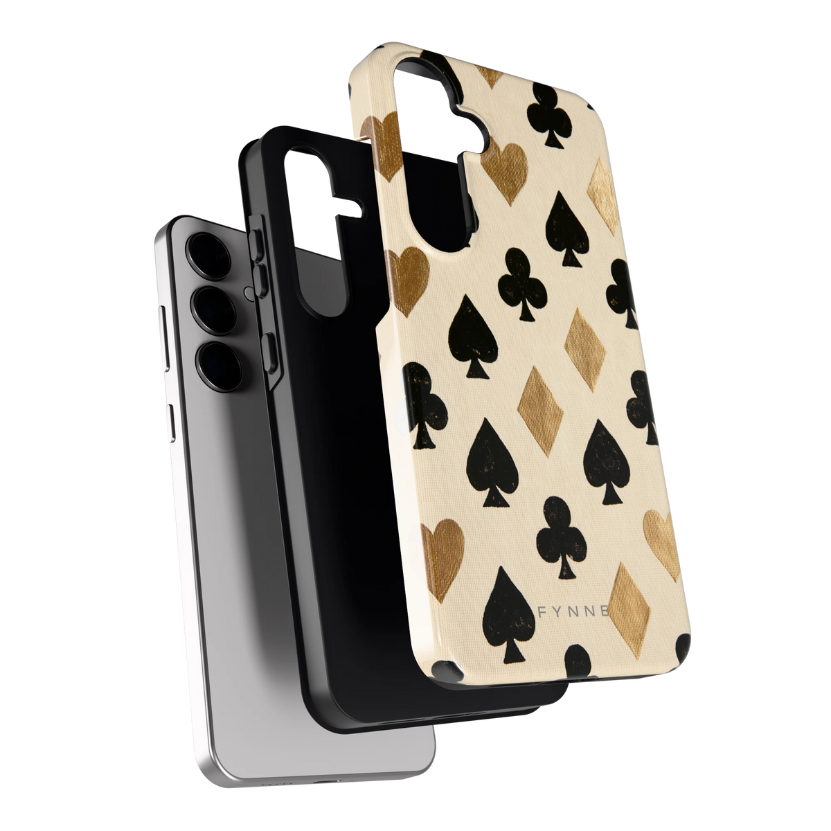 Kaartsymbolen hoesje voor Galaxy S24+, los van de telefoon