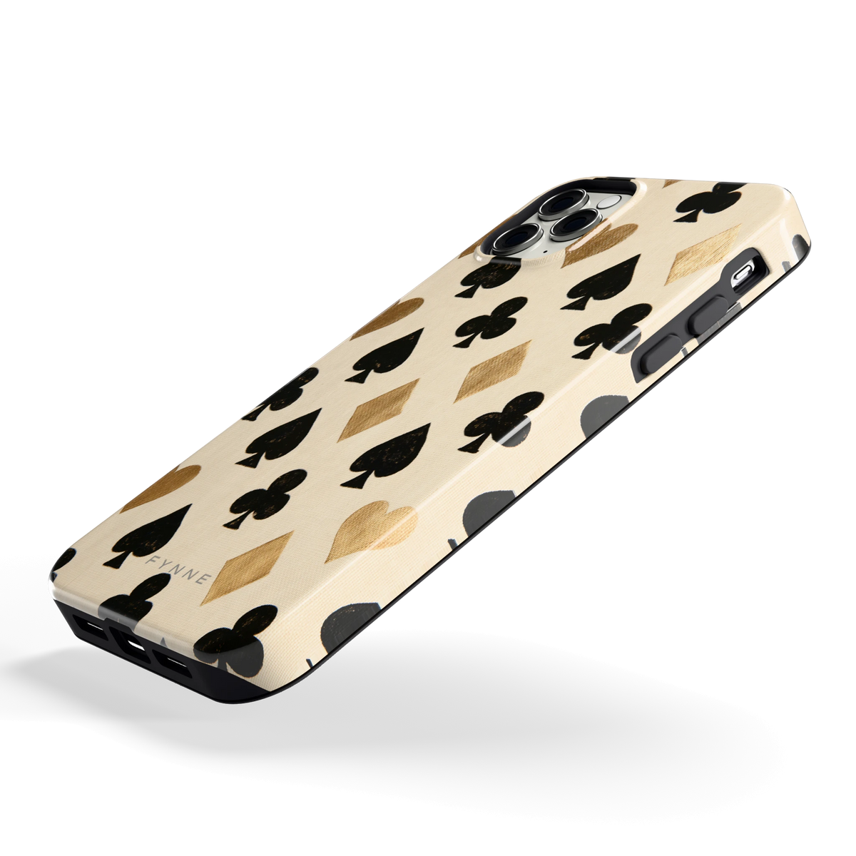 Kaartsymbolen hoesje voor iPhone 11 Pro Max, schuin