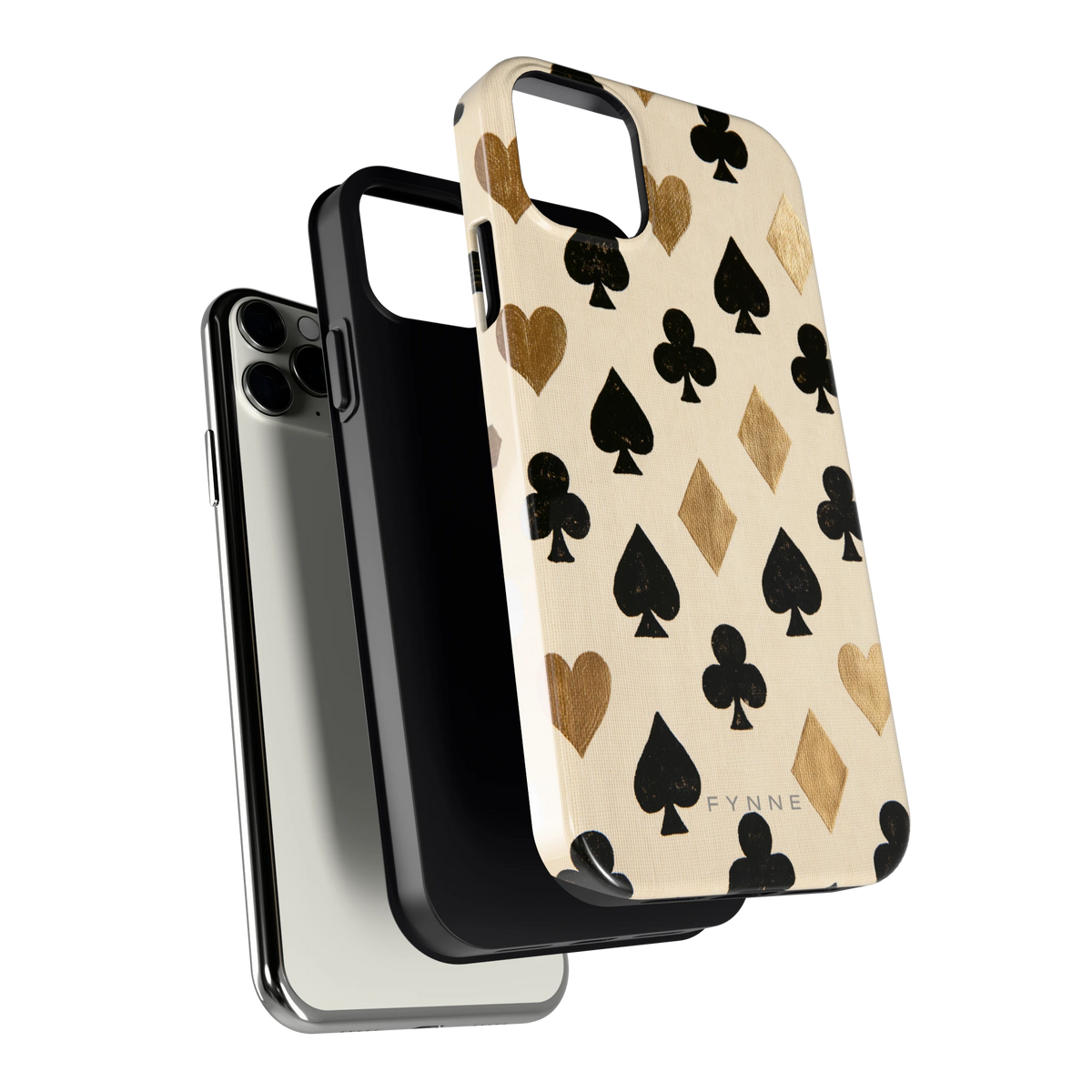 Kaartsymbolen hoesje voor iPhone 11 Pro Max, los van de telefoon