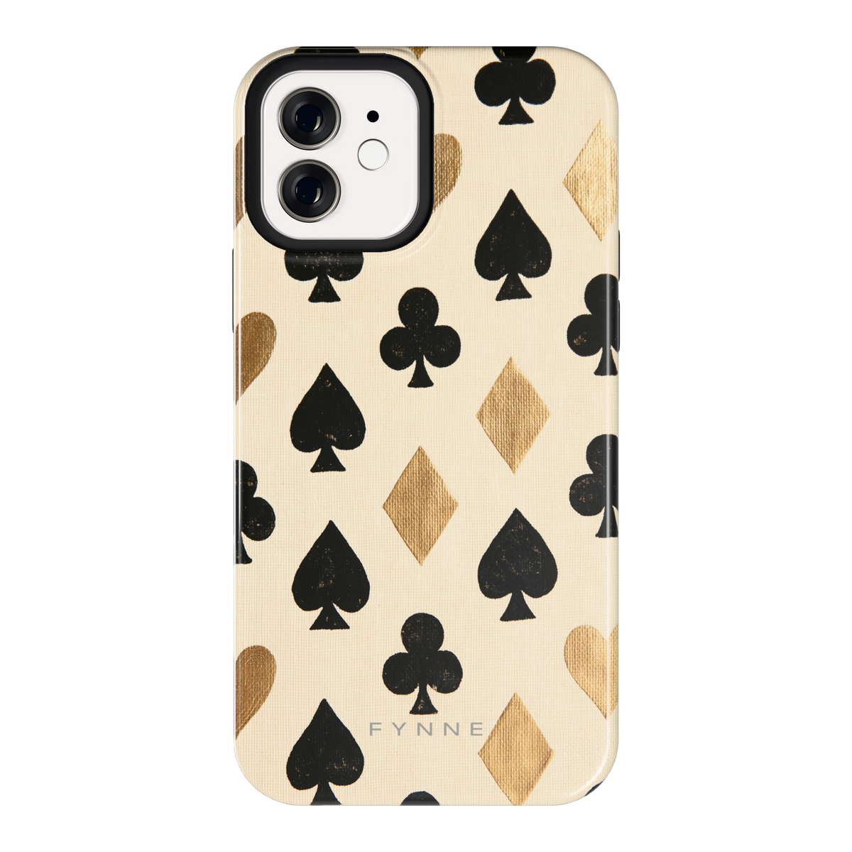 Kaartsymbolen hoesje voor iPhone 12, achterkant