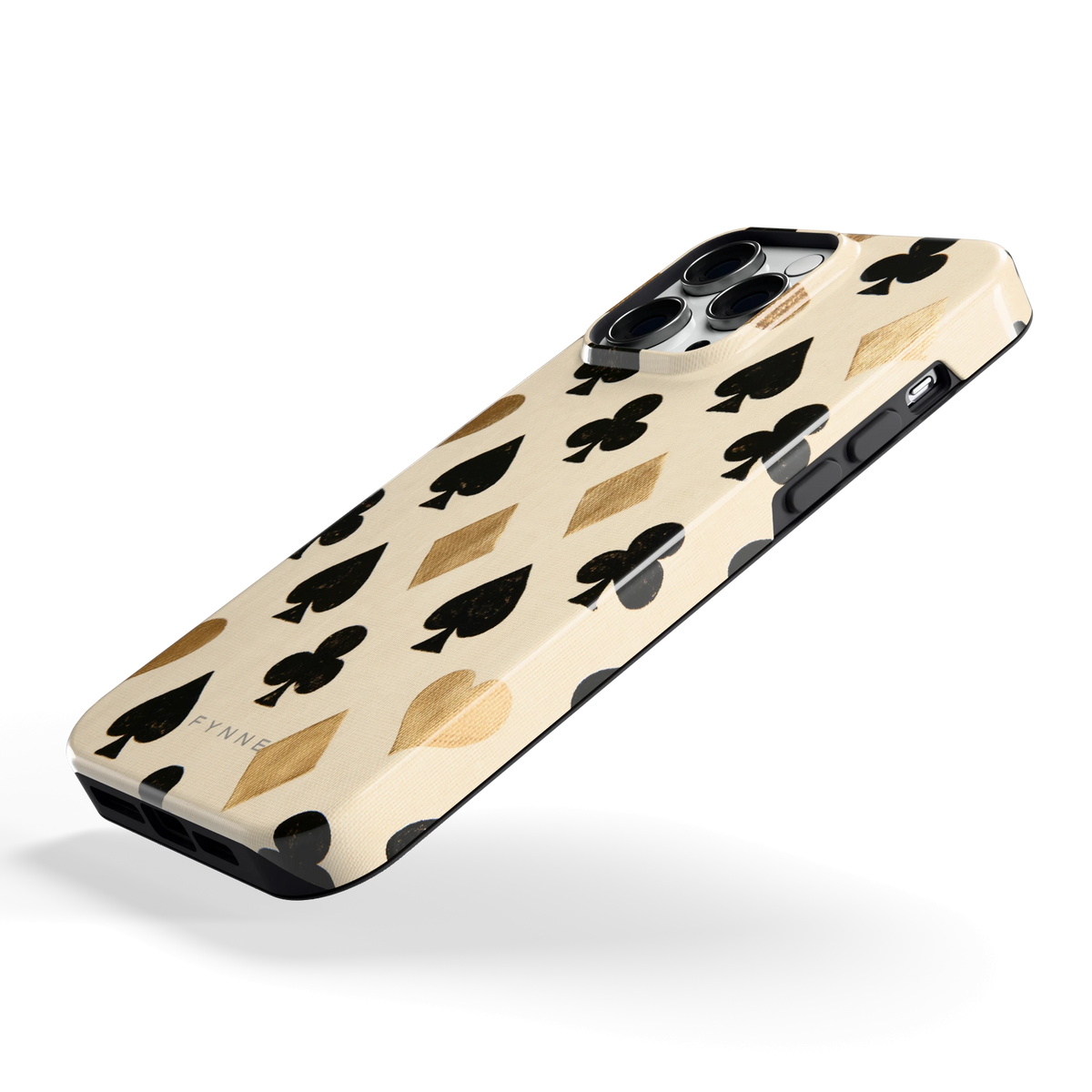 Kaartsymbolen hoesje voor iPhone 14 Pro Max, schuin