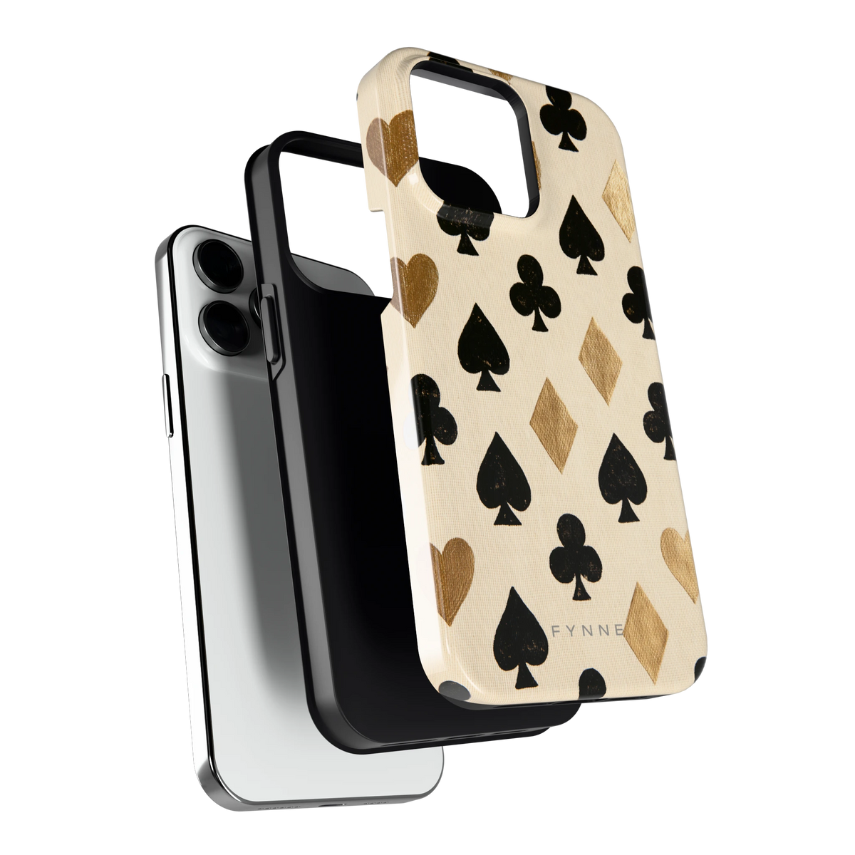 Kaartsymbolen hoesje voor iPhone 14 Pro Max, los van de telefoon