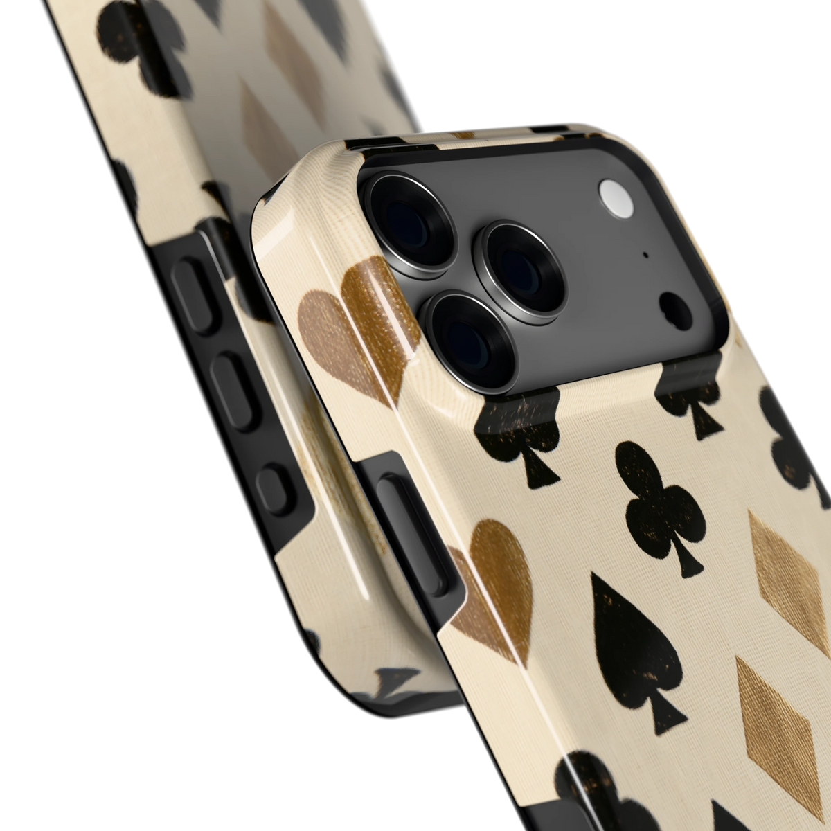 Kaartsymbolen hoesje voor iPhone 18 Pro Max, close-up