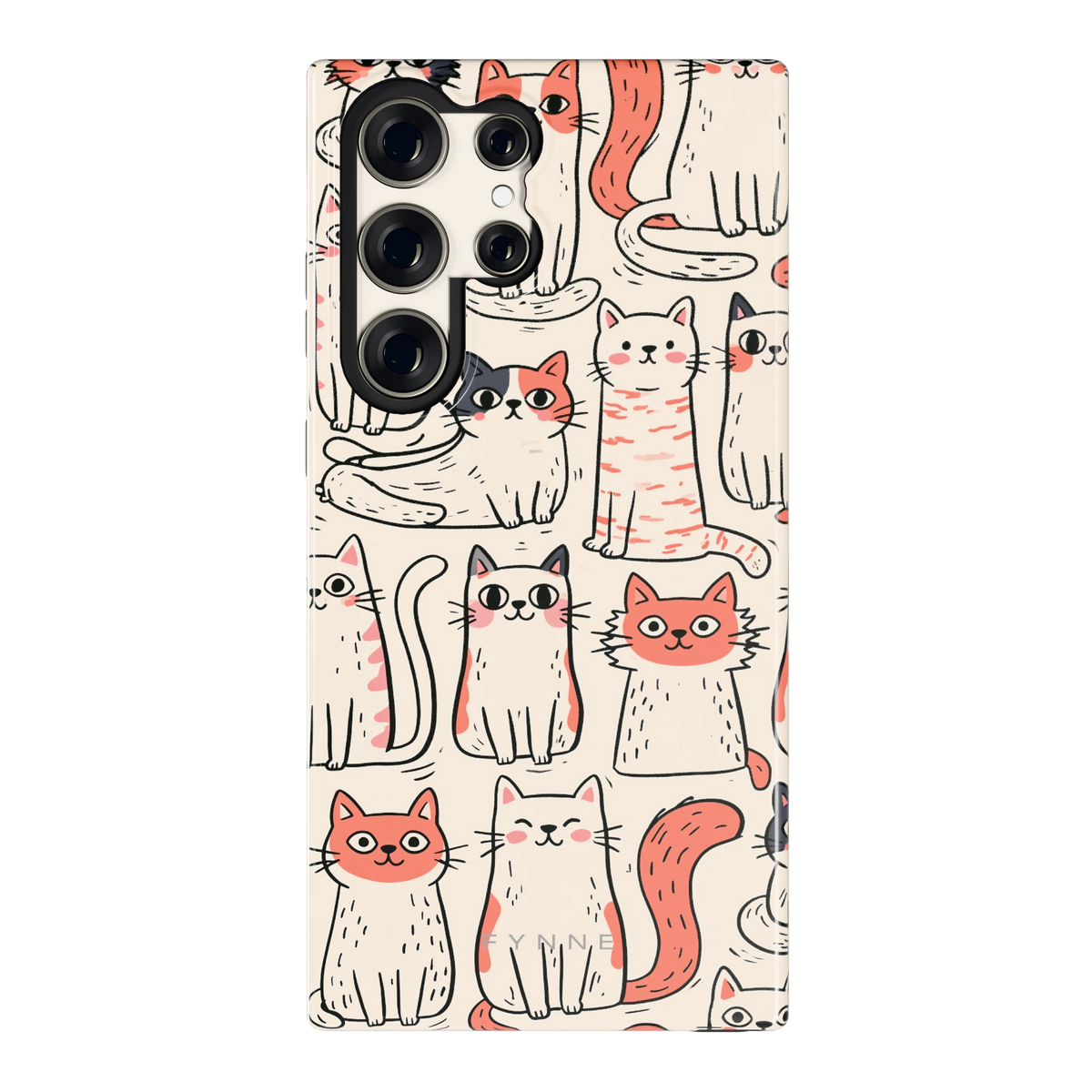 Kattenclub hoesje voor Galaxy S23 Ultra, achterkant