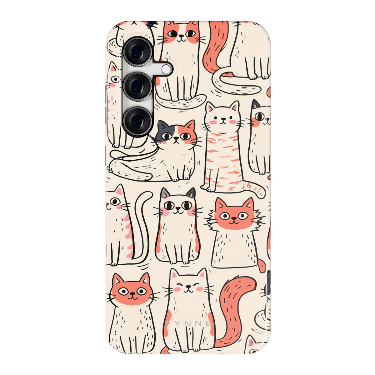 Kattenclub hoesje voor Galaxy S24 FE, achterkant