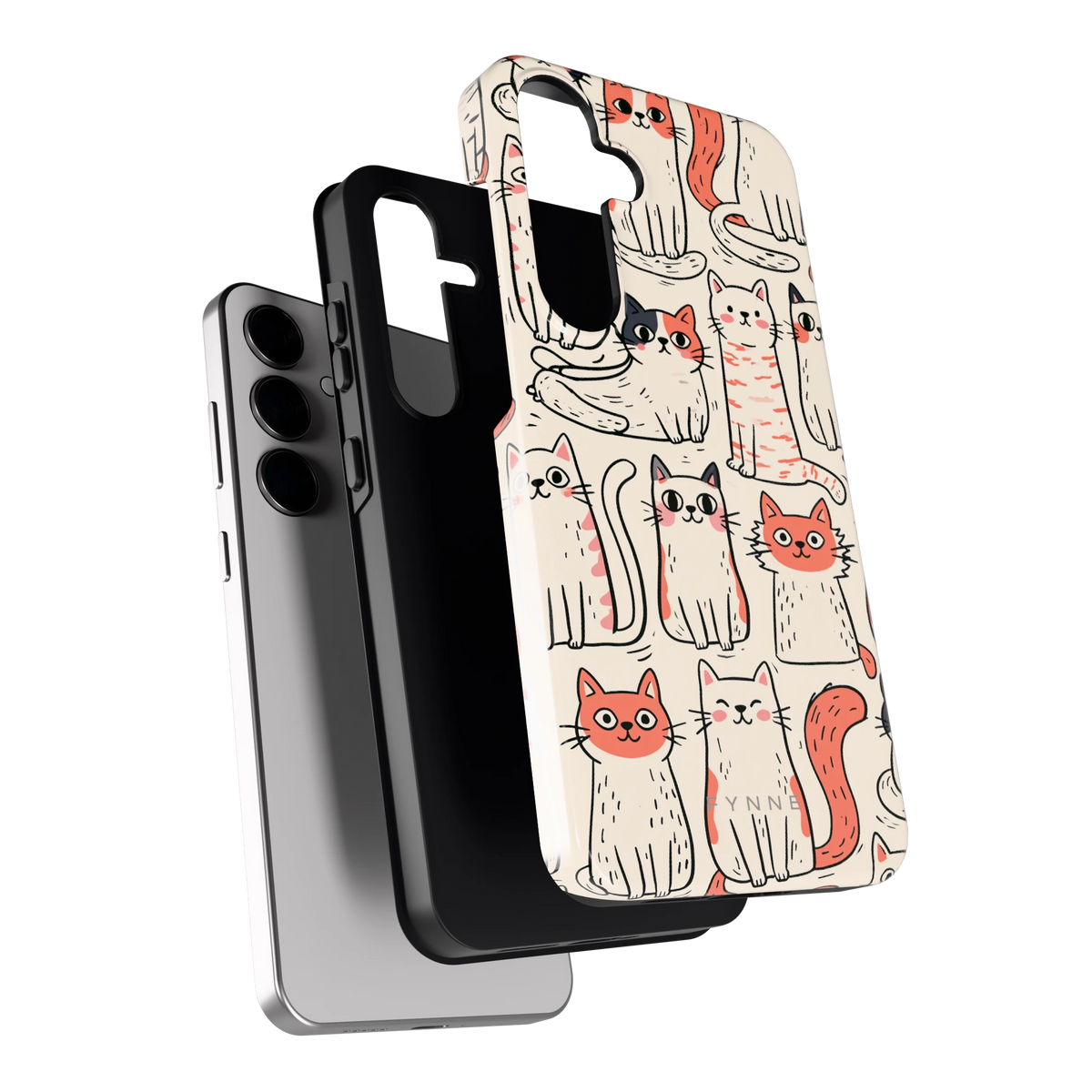 Kattenclub hoesje voor Galaxy S24+, los van de telefoon