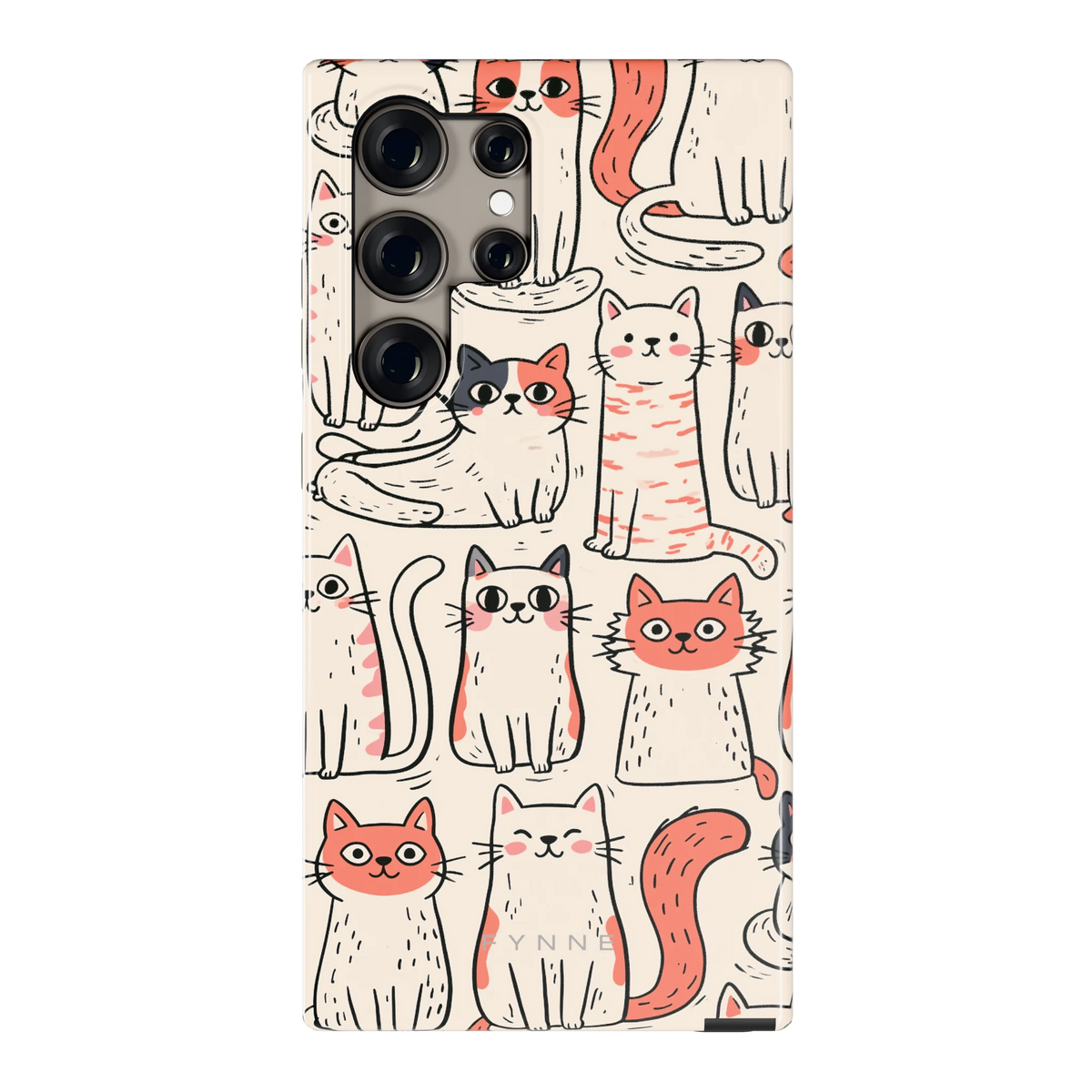 Kattenclub hoesje voor Galaxy S24 Ultra, achterkant