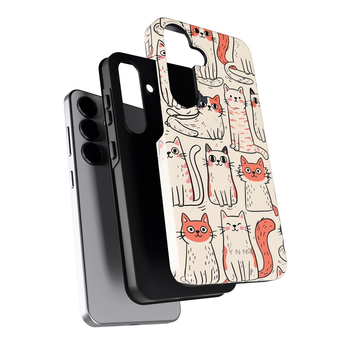 Kattenclub hoesje voor Galaxy S25, los van de telefoon