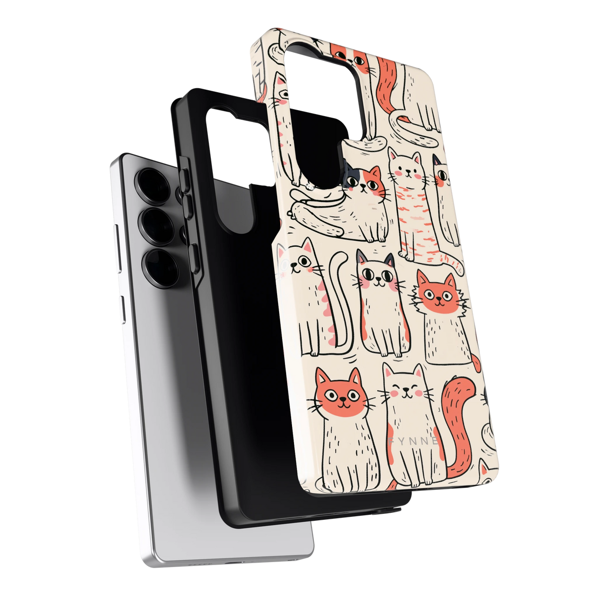 Kattenclub hoesje voor Galaxy S25 Ultra, los van de telefoon