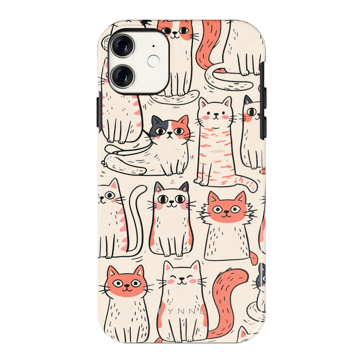 Kattenclub hoesje voor iPhone 11, achterkant